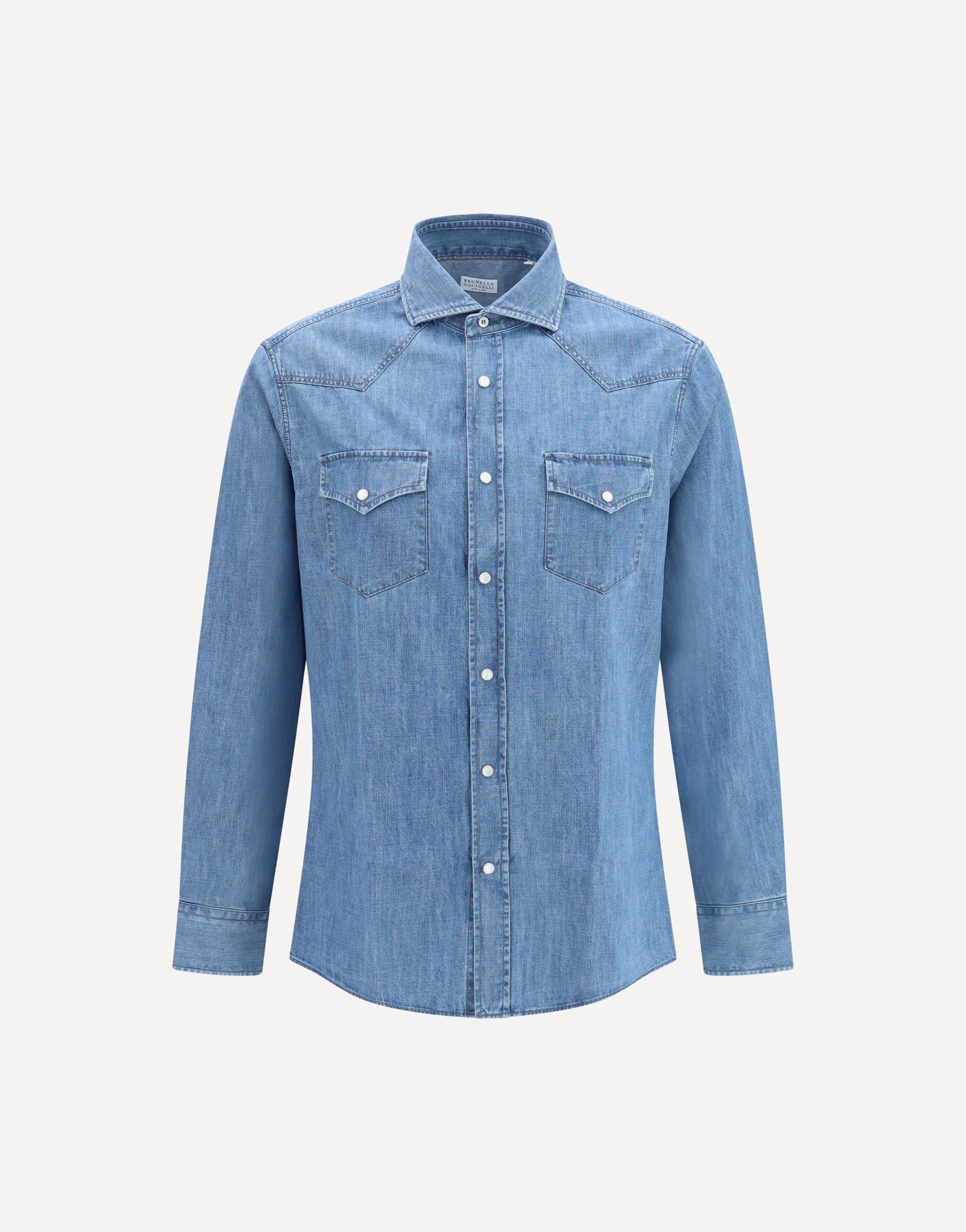 Brunello Cucinelli Easy Fit Denim Shirt