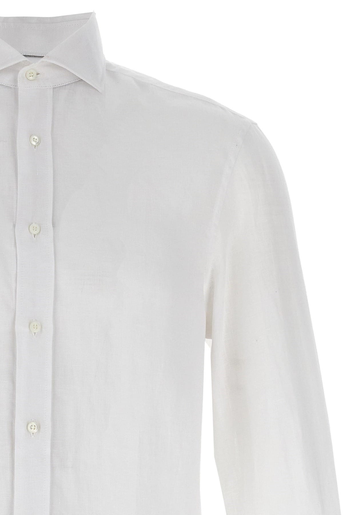 Brunello Cucinelli Brunello Cucinelli Easy Fit Linen Shirt