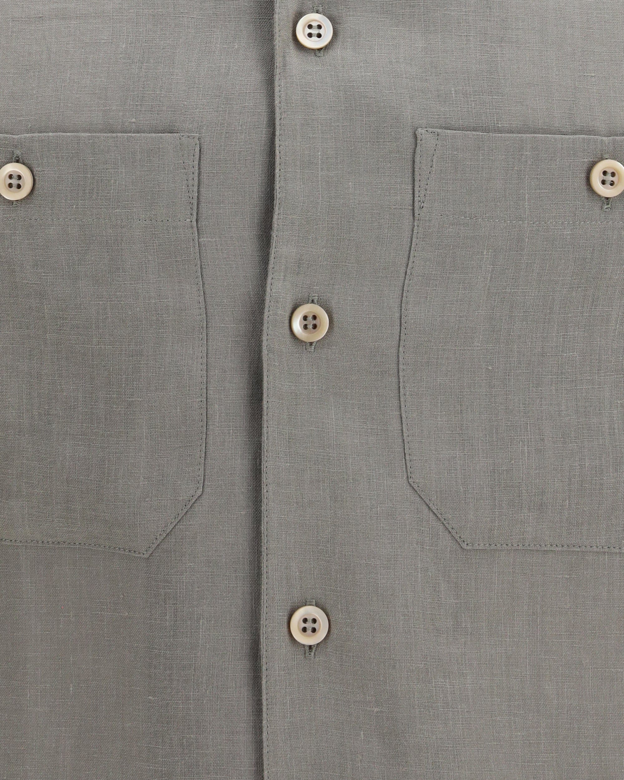 Brunello Cucinelli Easy-Fit Linen Shirt With Chest Pockets