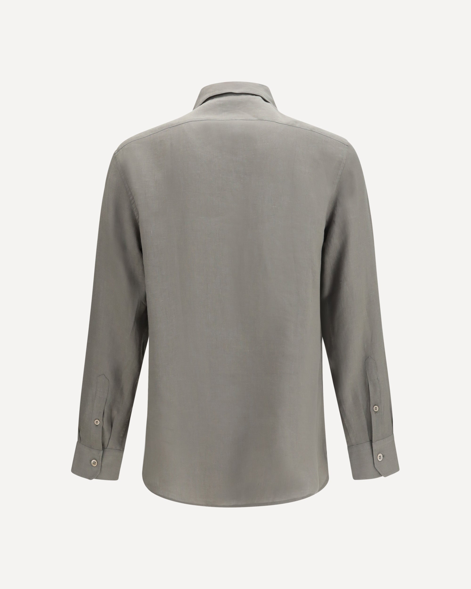 Brunello cucinelli トップス　ダークグレー Brunello Cucinelli Easy-Fit Linen Shirt With Chest Pockets