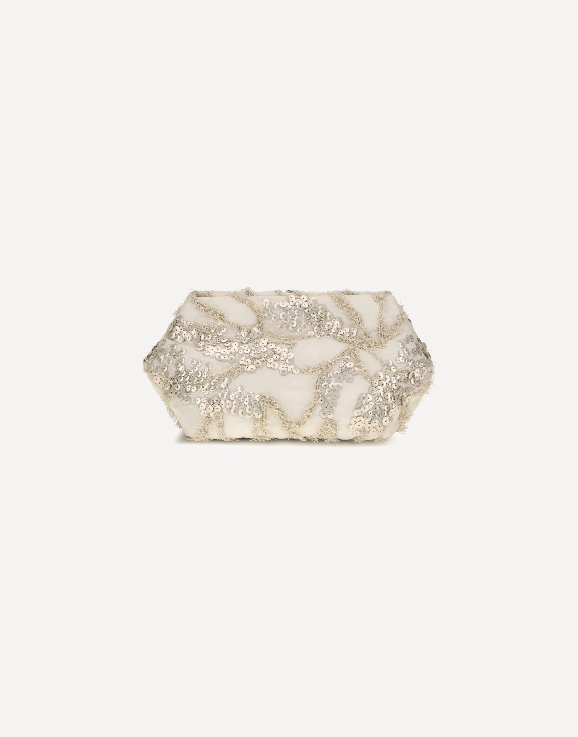 Brunello Cucinelli bestickte Clutch aus Seidenorganza