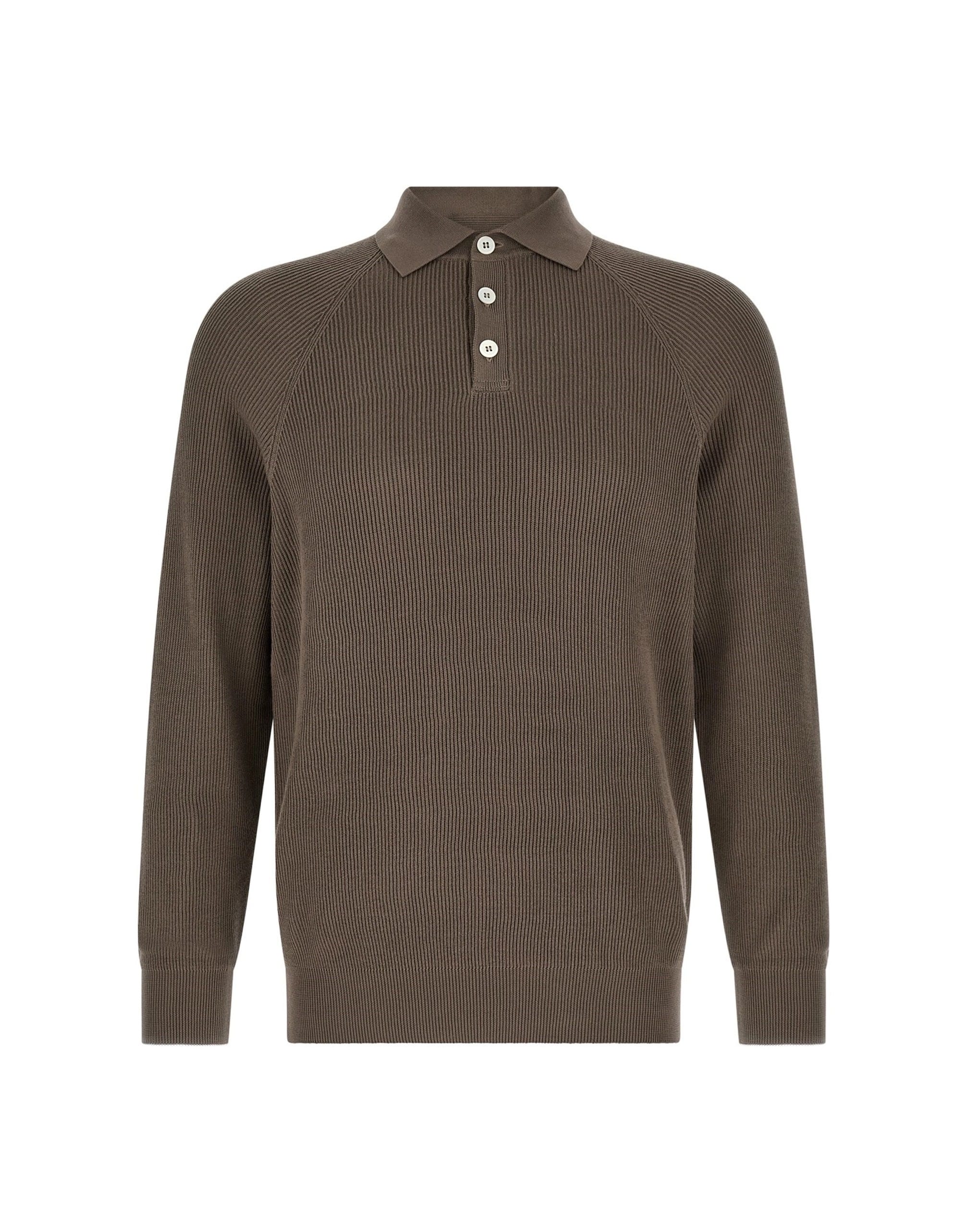 Brunello Cucinelli Brunello Cucinelli English Coast Ribbed Polo Shirt