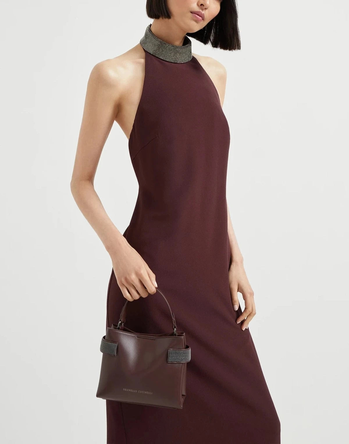 Brunello Cucinelli エッセンス スモール トップハンドル バッグ Brunello Cucinelli エッセンス スモール トップハンドル バッグ