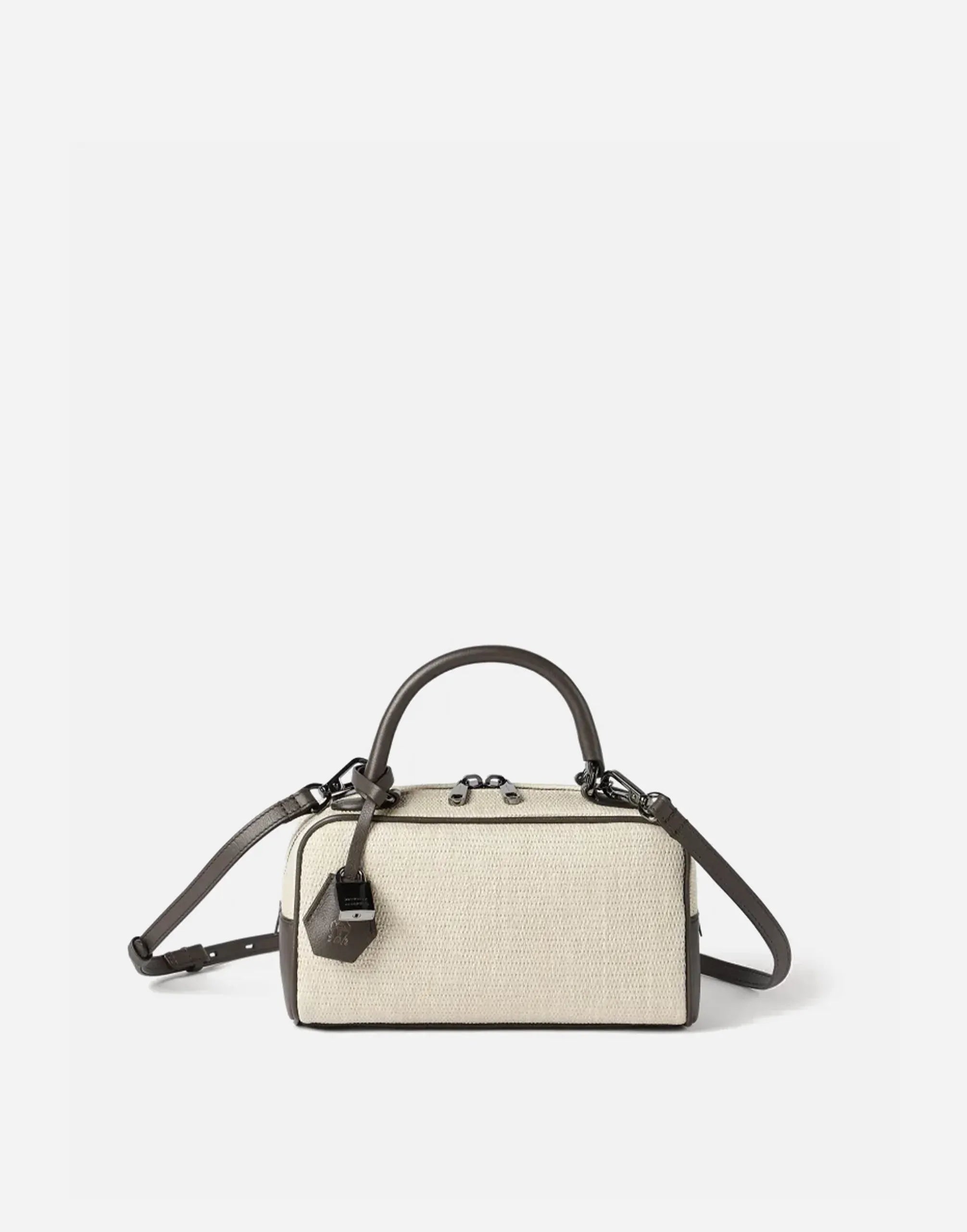 Brunello Cucinelli Explorer Raffia Small Boston Bag