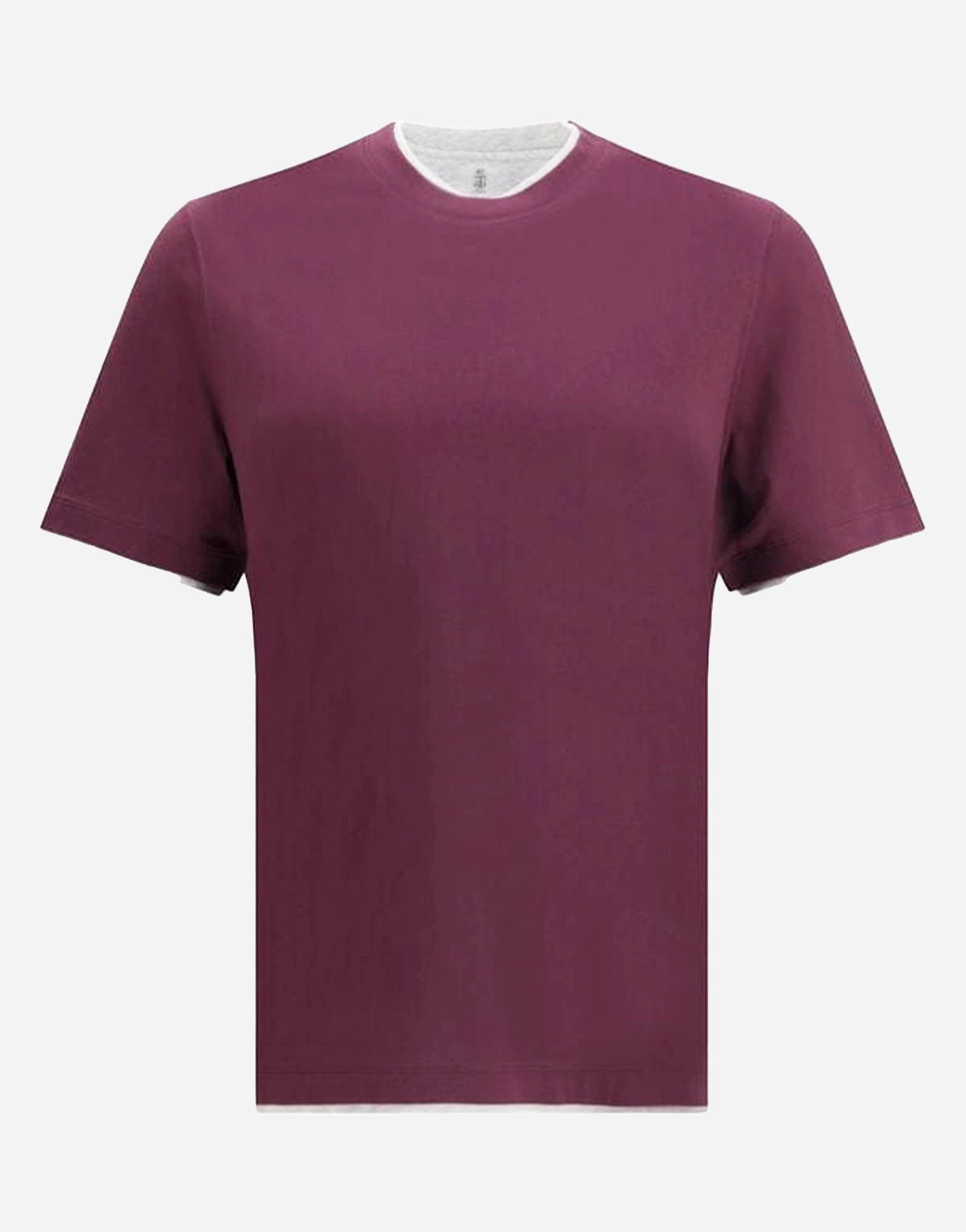 Brunello Cucinelli Faux-Layering Cotton Crewneck T-Shirt