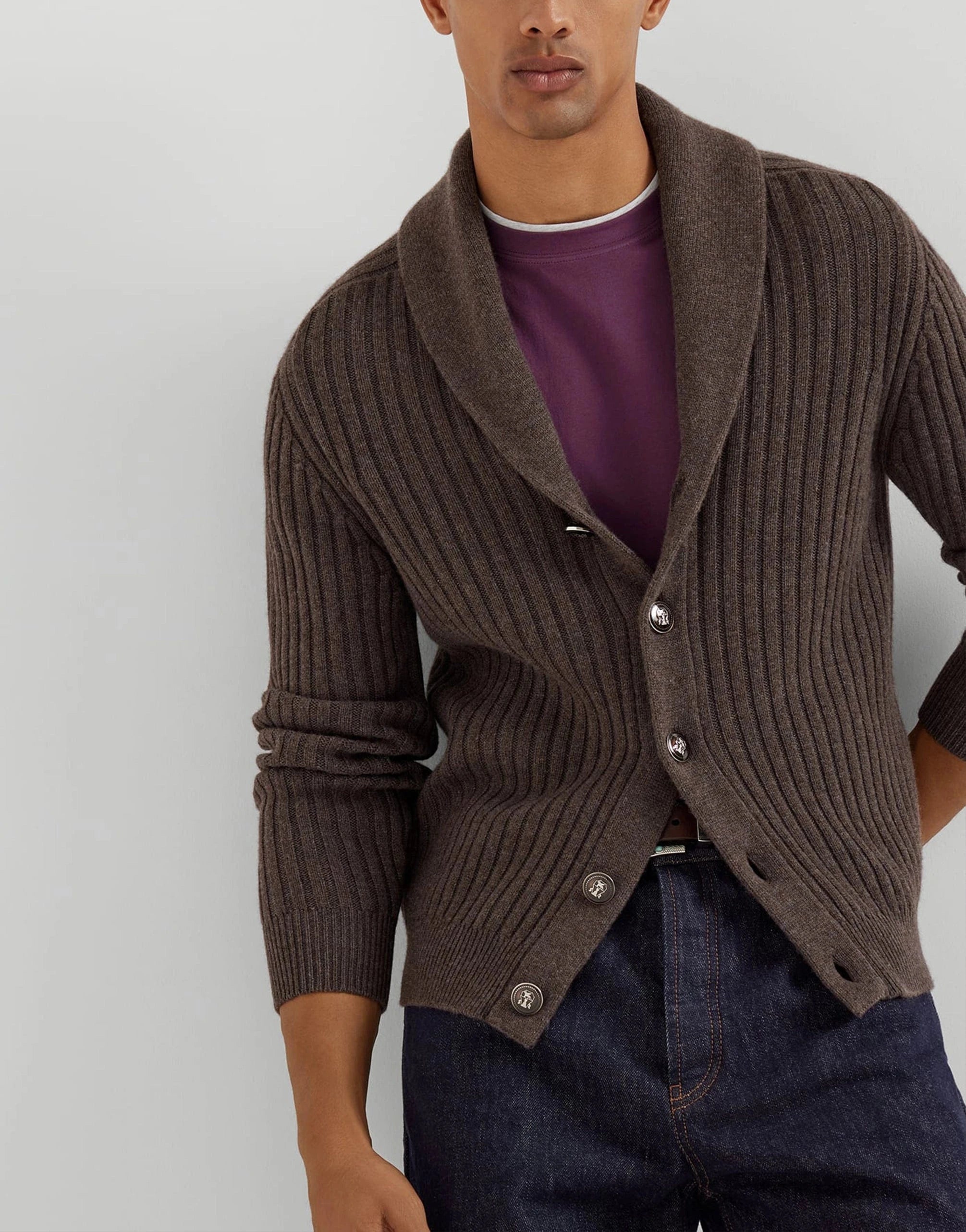 Brunello Cucinelli Faux-Layering Cotton Crewneck T-Shirt