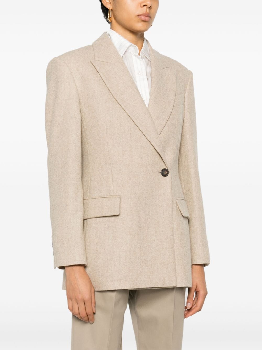 Brunello Cucinelli Felted-Finish Blazer