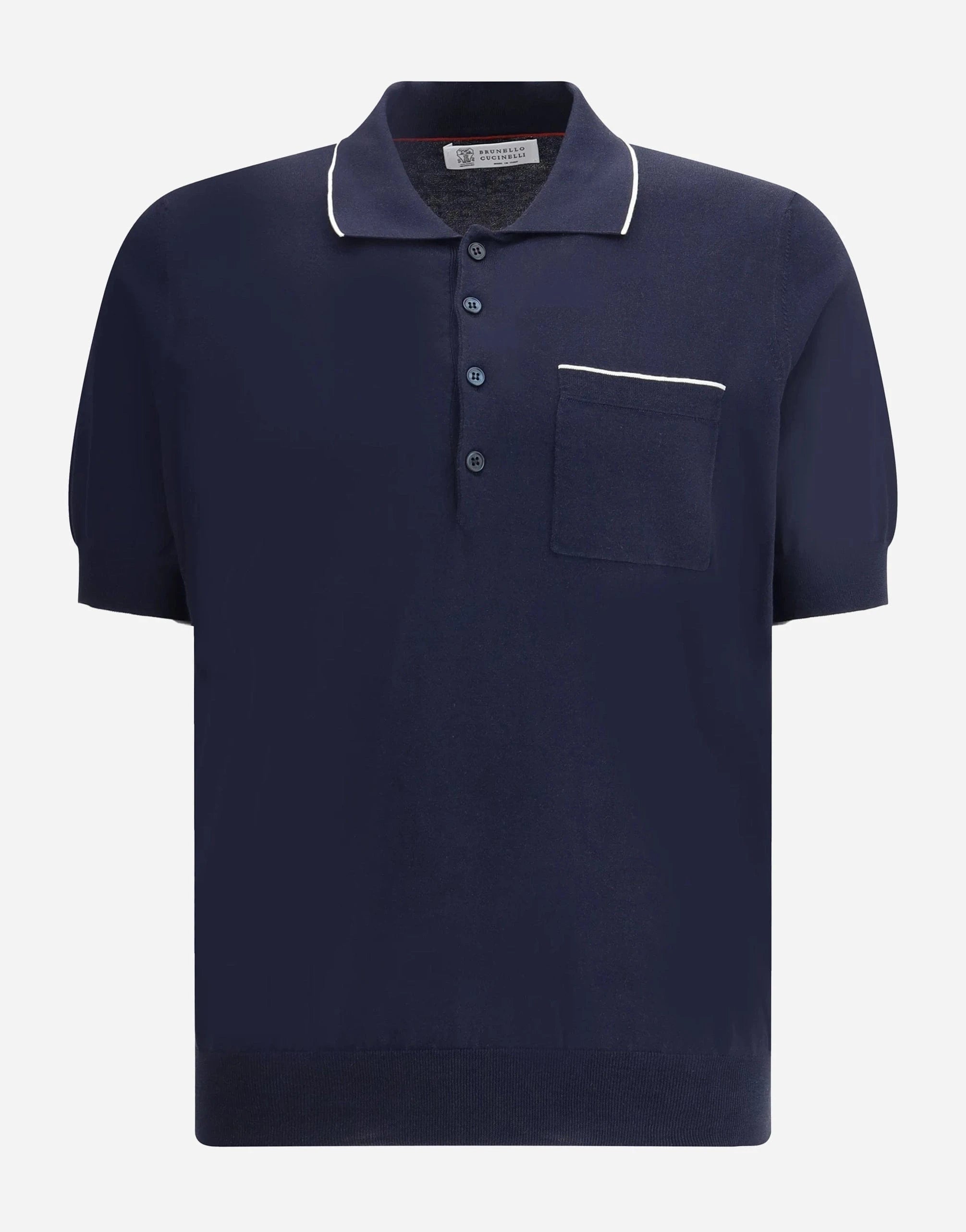 Brunello Cucinelli Fine-Knit Polo Shirt