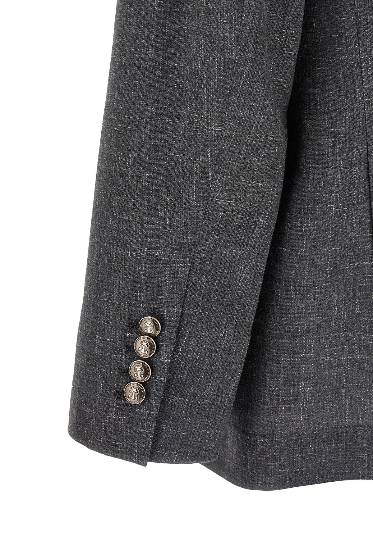 Brunello Cucinelli Brunello Cucinelli Flamed Canvas Blazer