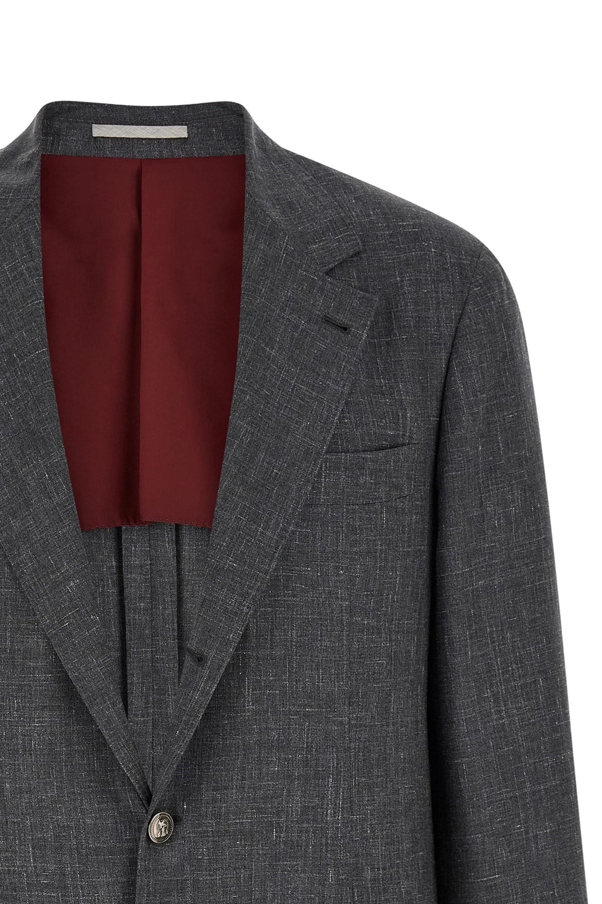 Brunello Cucinelli Brunello Cucinelli Flamed Canvas Blazer