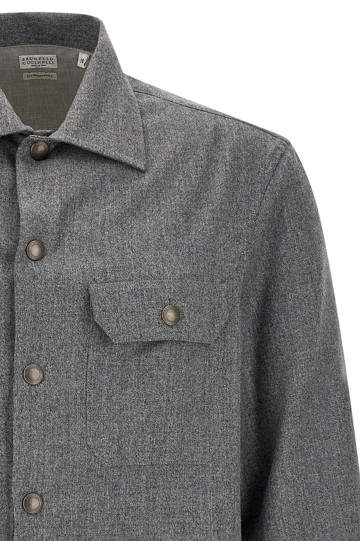 Brunello Cucinelli overshirt in flanella