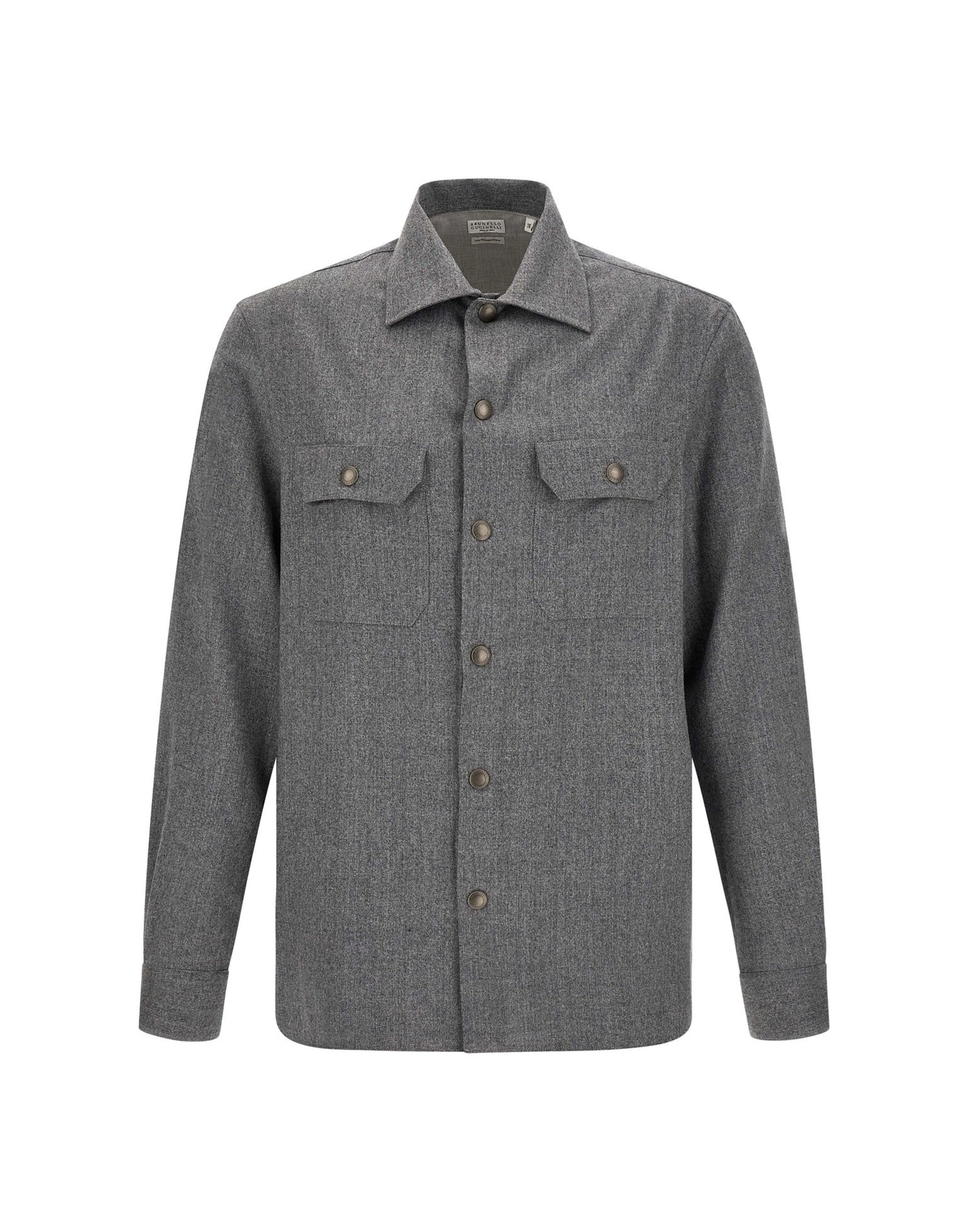 Brunello Cucinelli overshirt in flanella