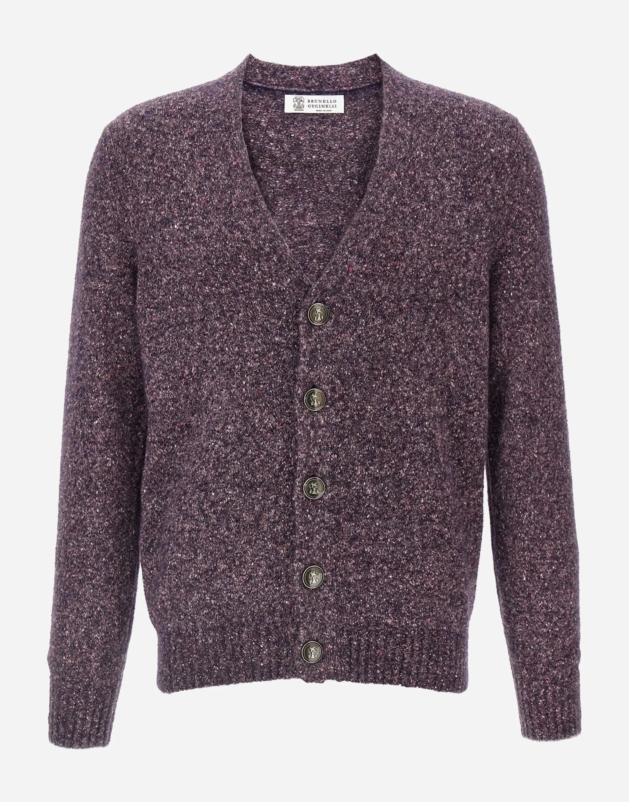 Brunello Cucinelli Flecked Alpaca-Blend Cardigan