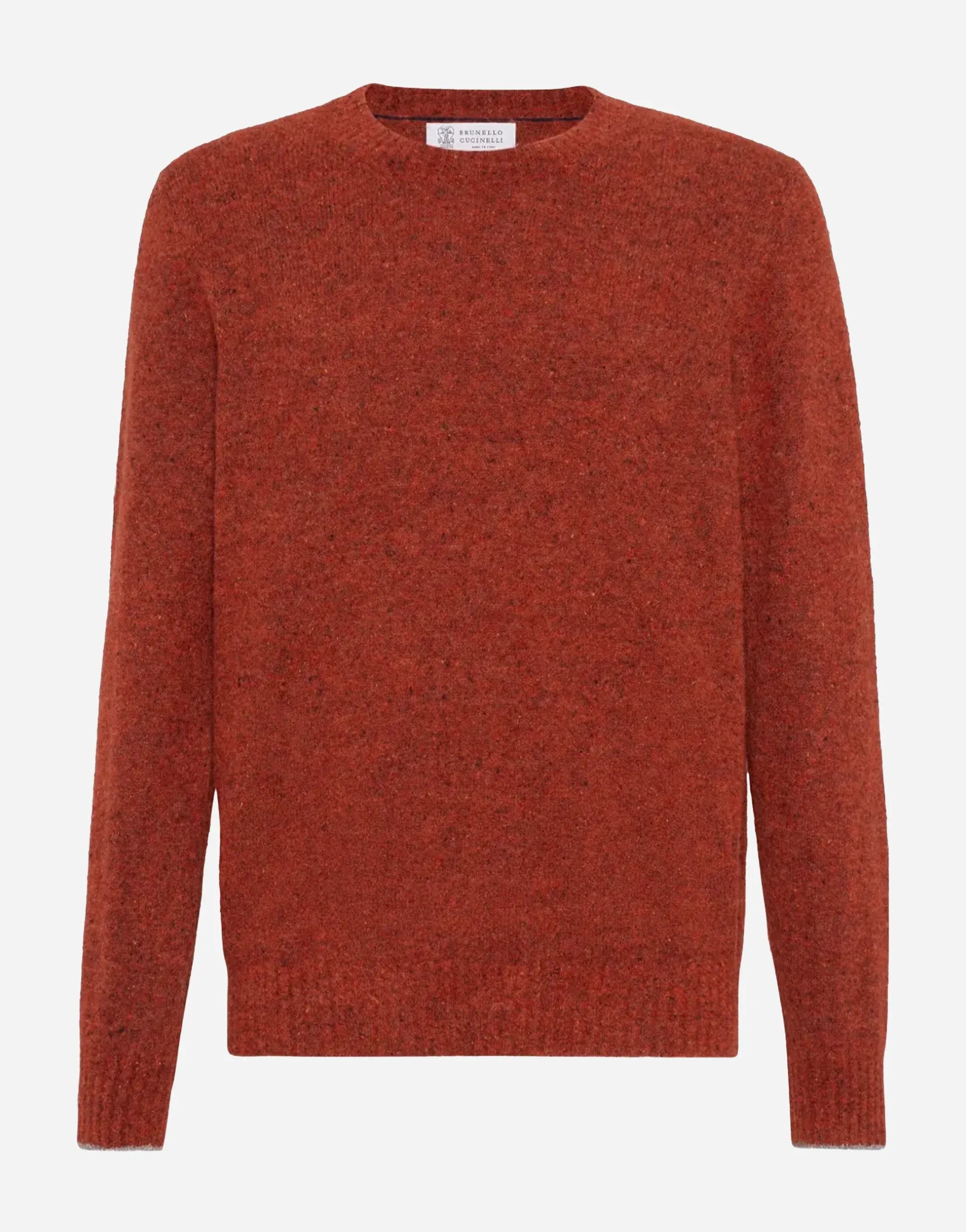 Brunello Cucinelli Flecked Alpaca Blend Sweater