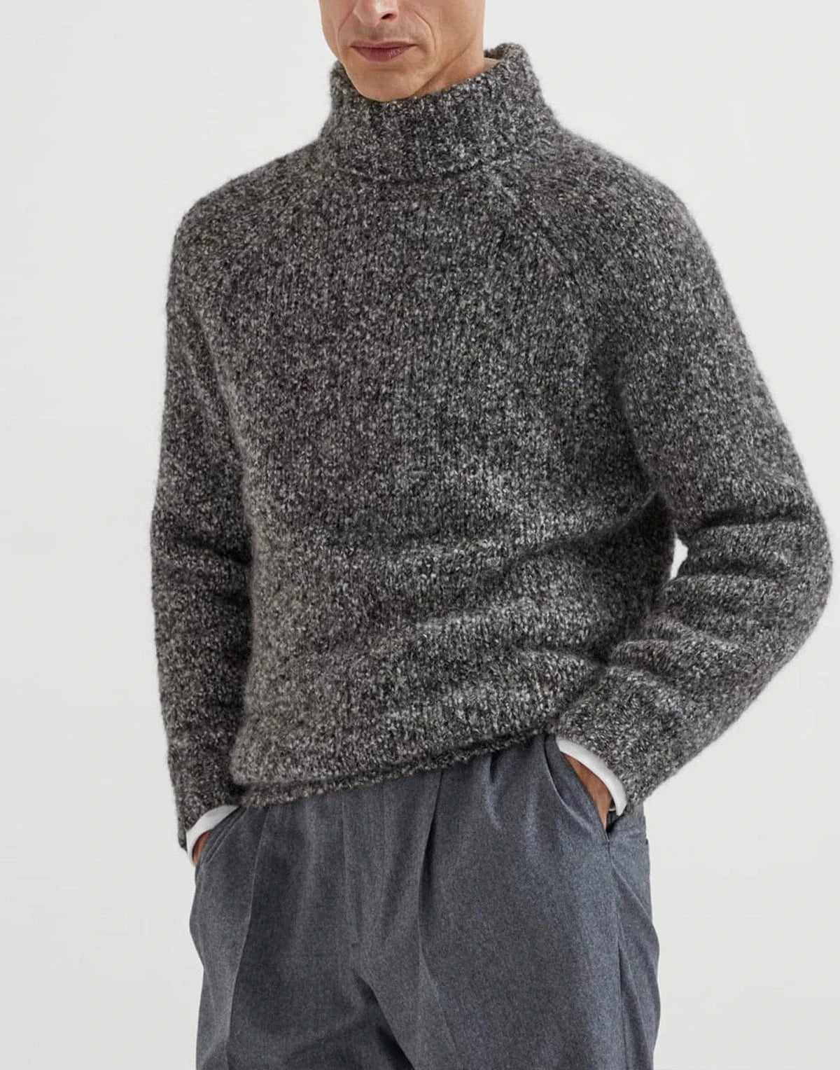 Brunello Cucinelli Flecked Turtleneck Sweater