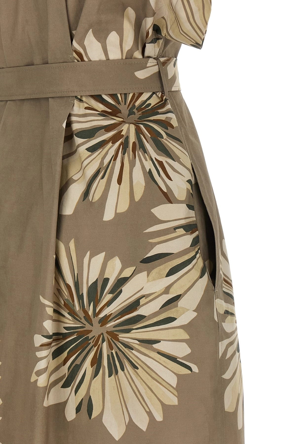 Brunello Cucinelli Brunello Cucinelli Floral Print Chemisier Dress