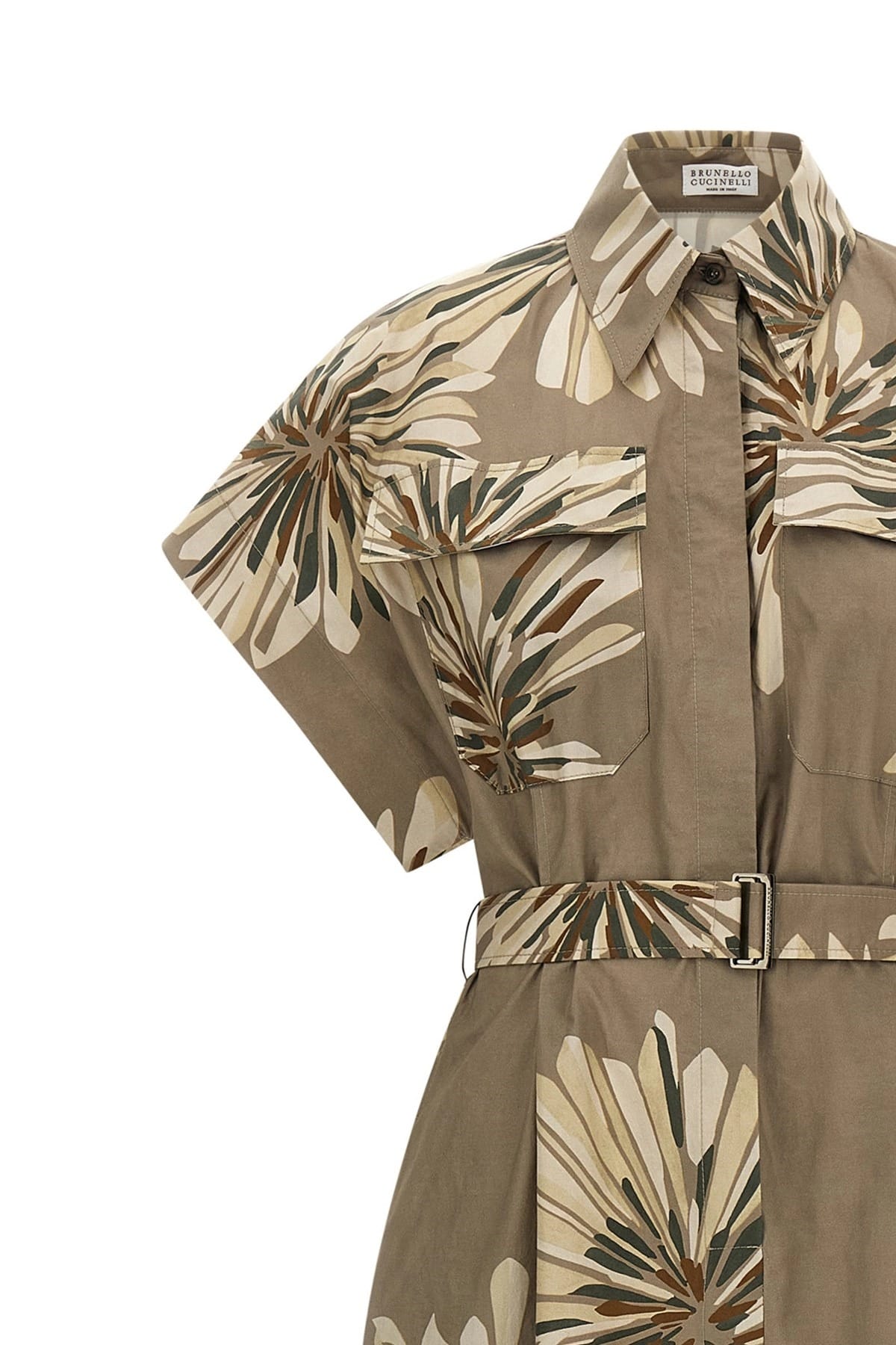 Brunello Cucinelli Brunello Cucinelli Floral Print Chemisier Dress
