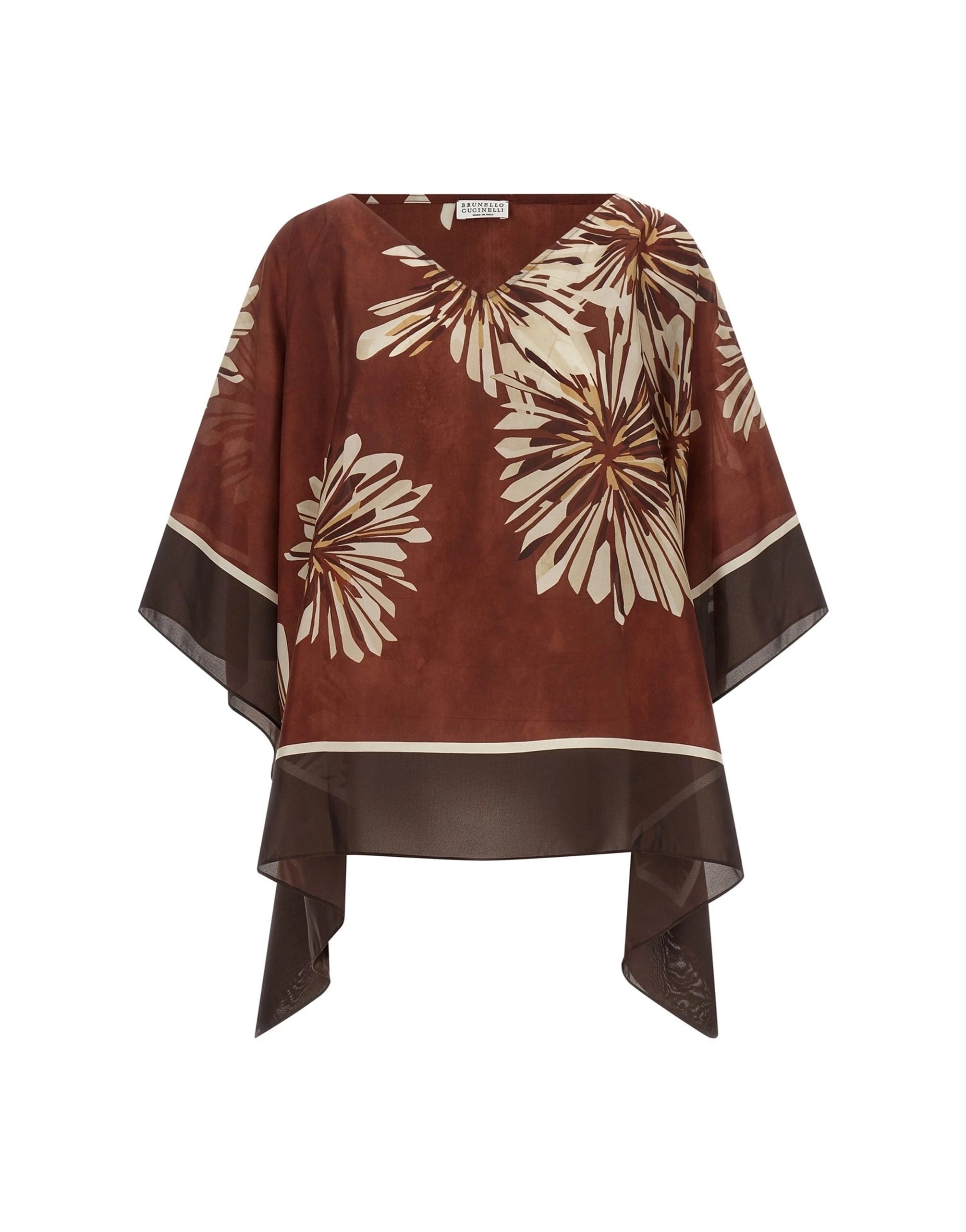 Brunello Cucinelli Brunello Cucinelli Floral Silk Foulard Blouse