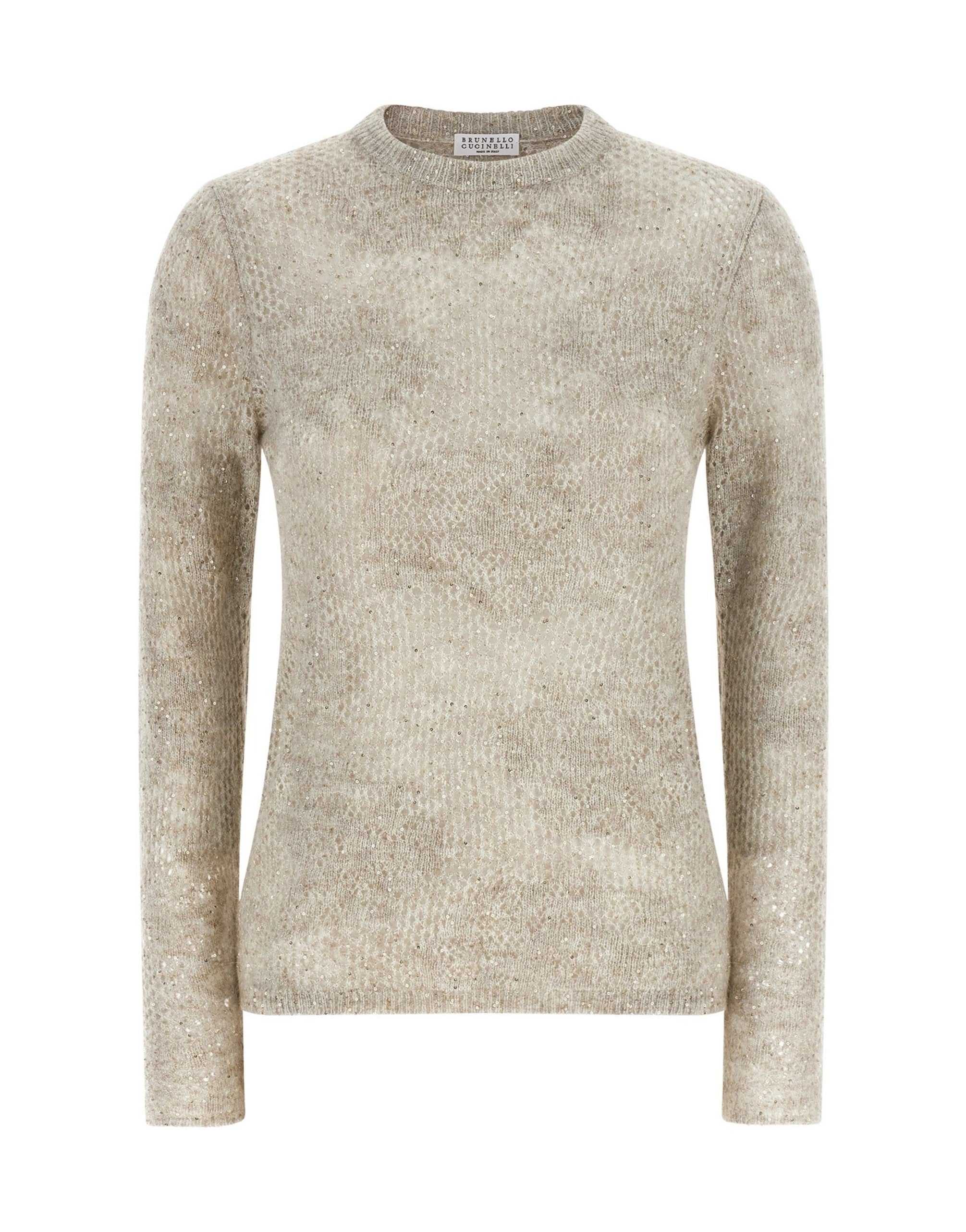 Brunello Cucinelli Flower Lace Sweater