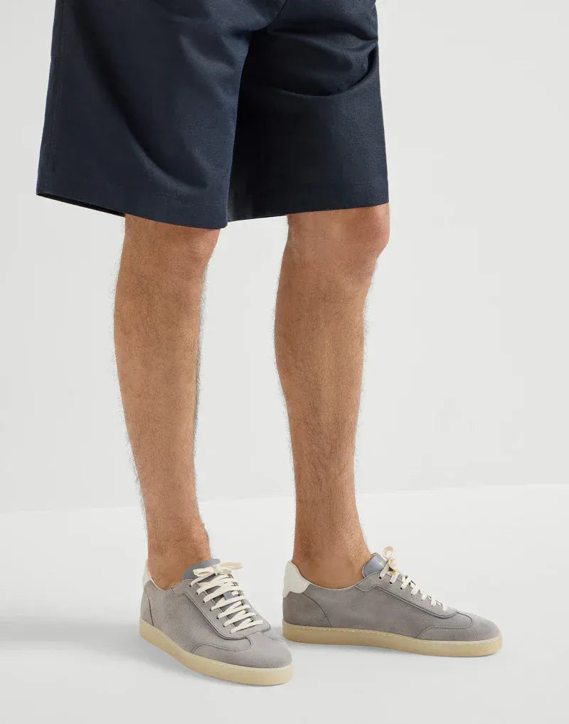 Brunello Cucinelli Fog Suede Sneakers