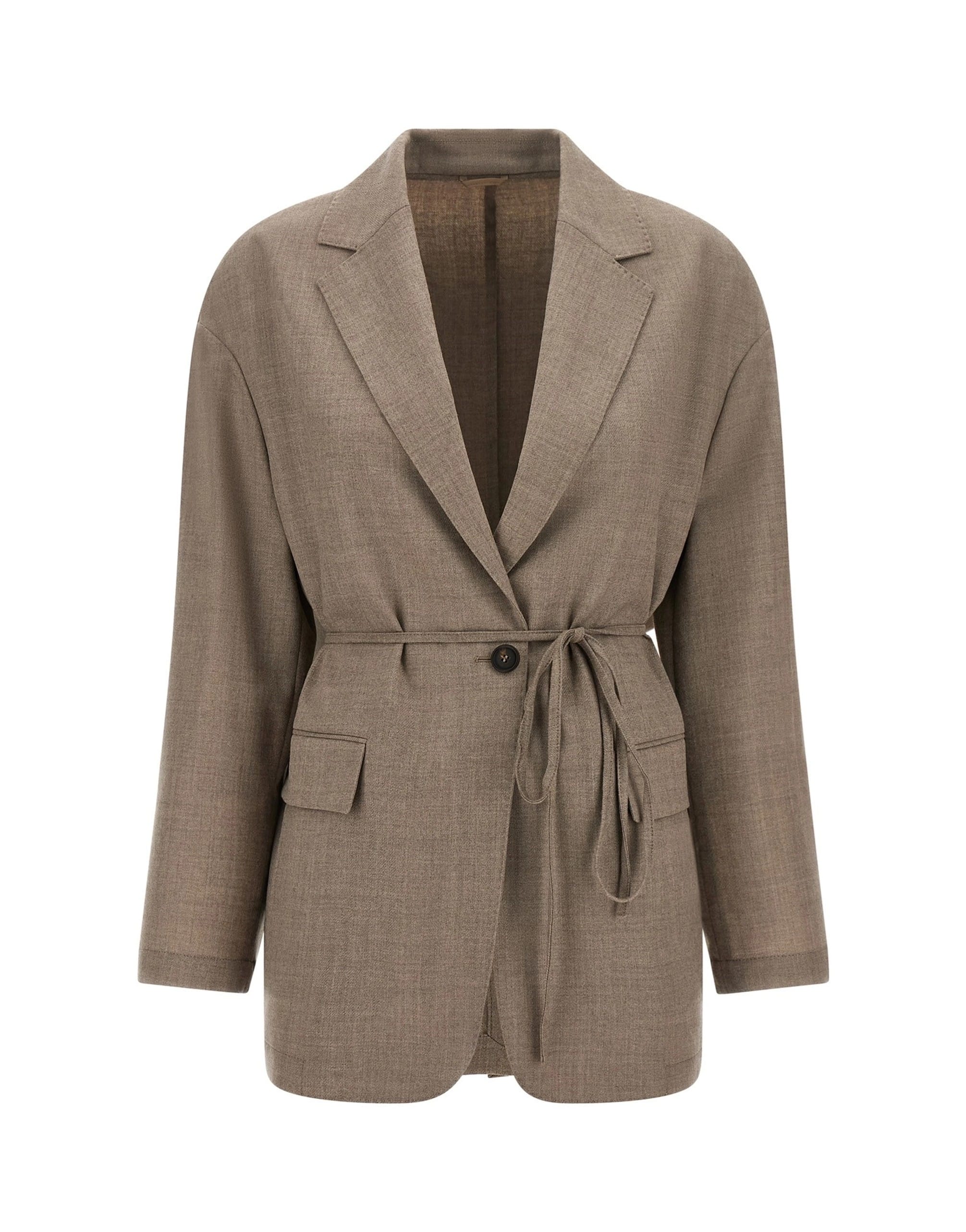 Brunello Cucinelli Brunello Cucinelli Fresh Wool Belted Blazer