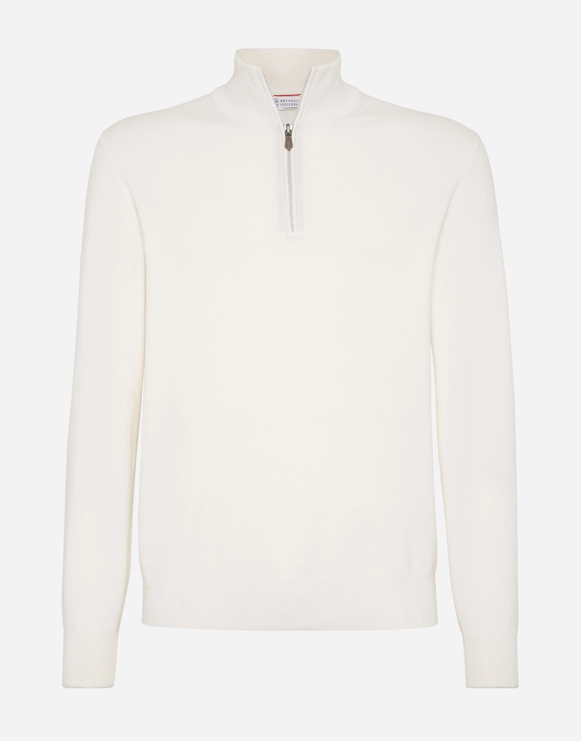 Brunello Cucinelli Funnel-Neck Cashmere Polo Shirt