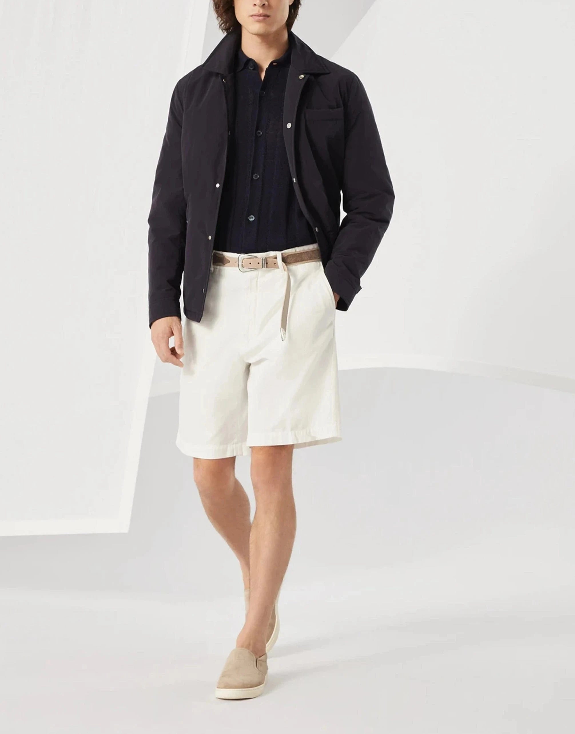 Brunello Cucinelli Garment-Dyed Bermuda Shorts