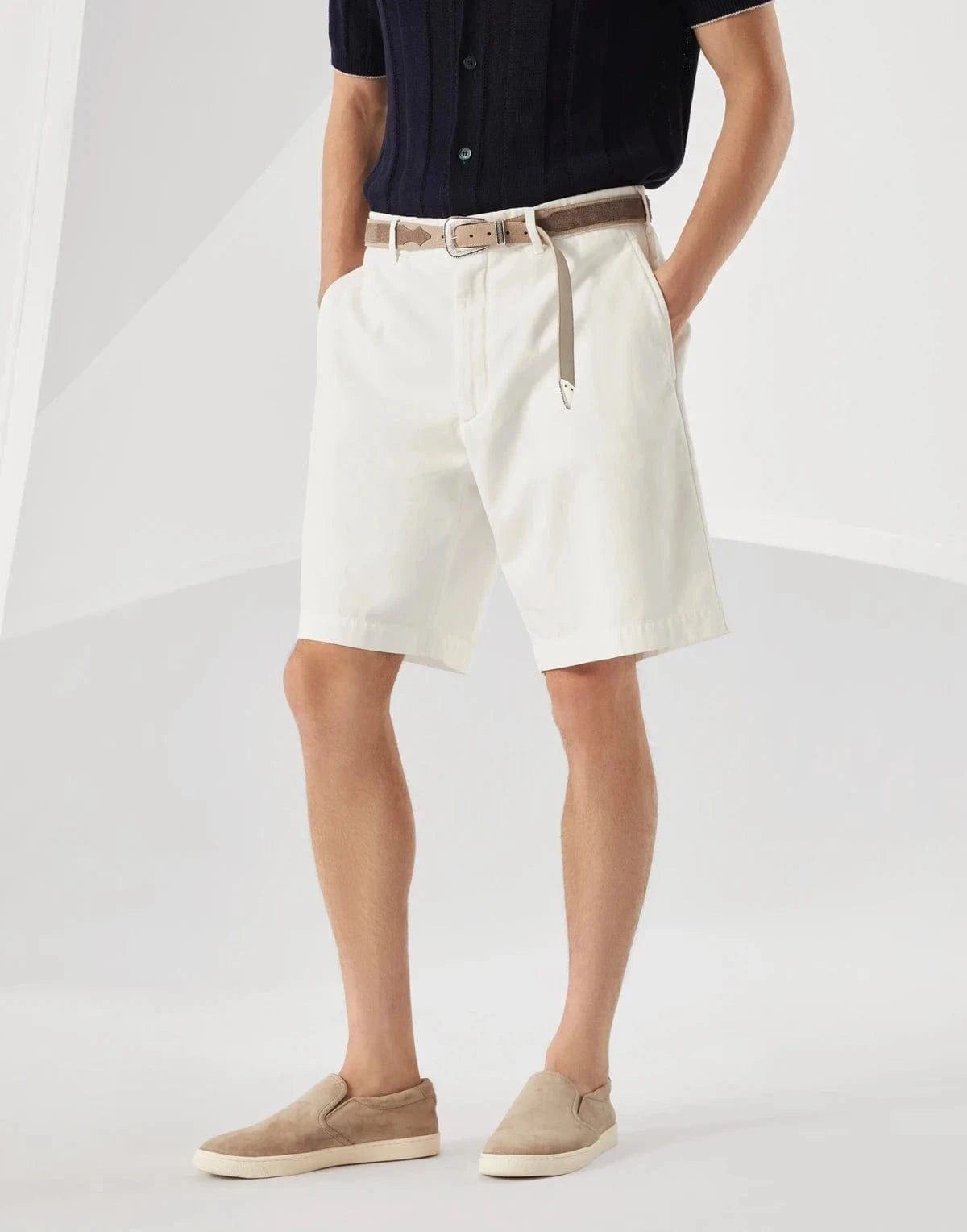 Brunello Cucinelli Garment-Dyed Bermuda Shorts