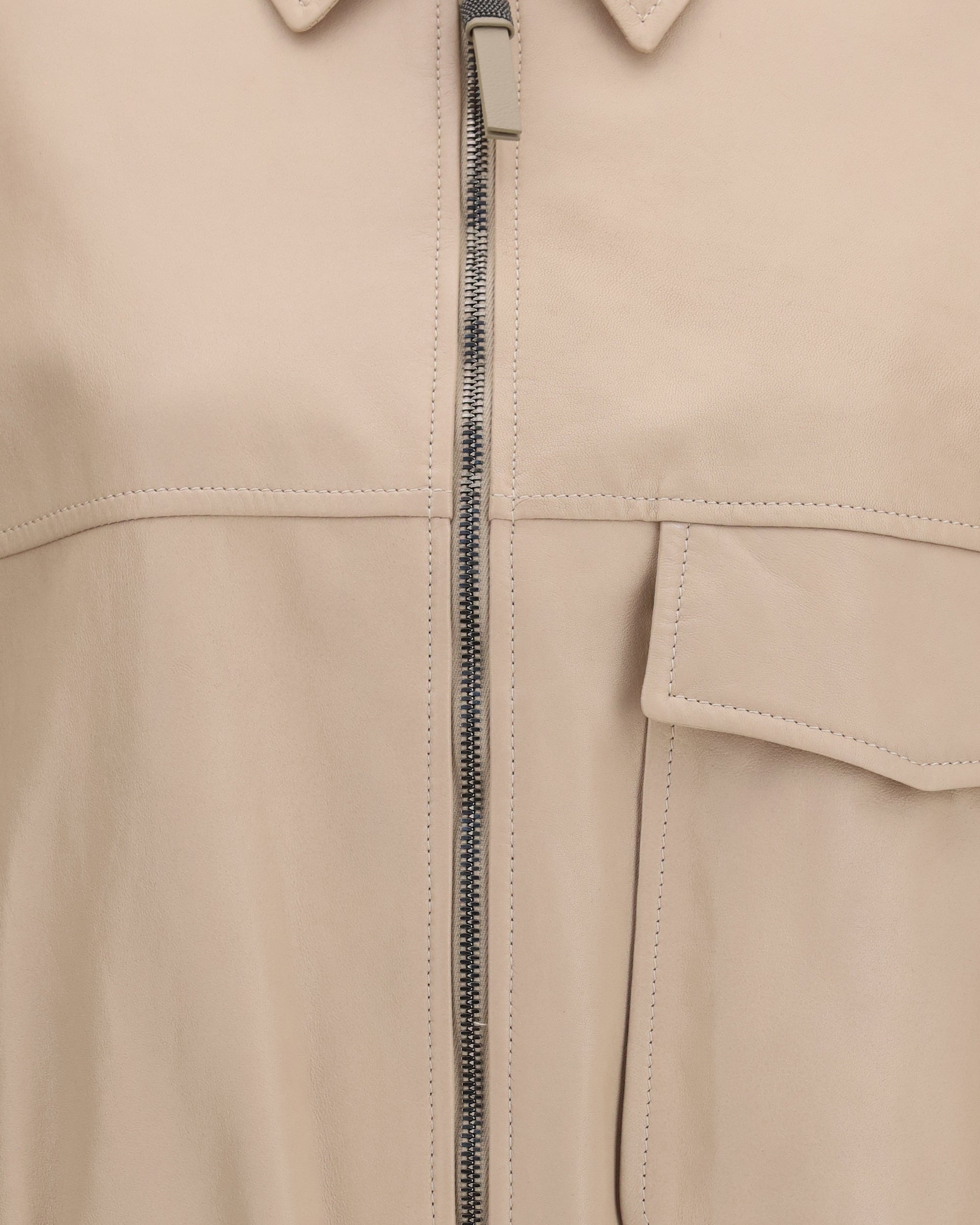 Brunello Cucinelli Glossy Nappa Jacket With Monili