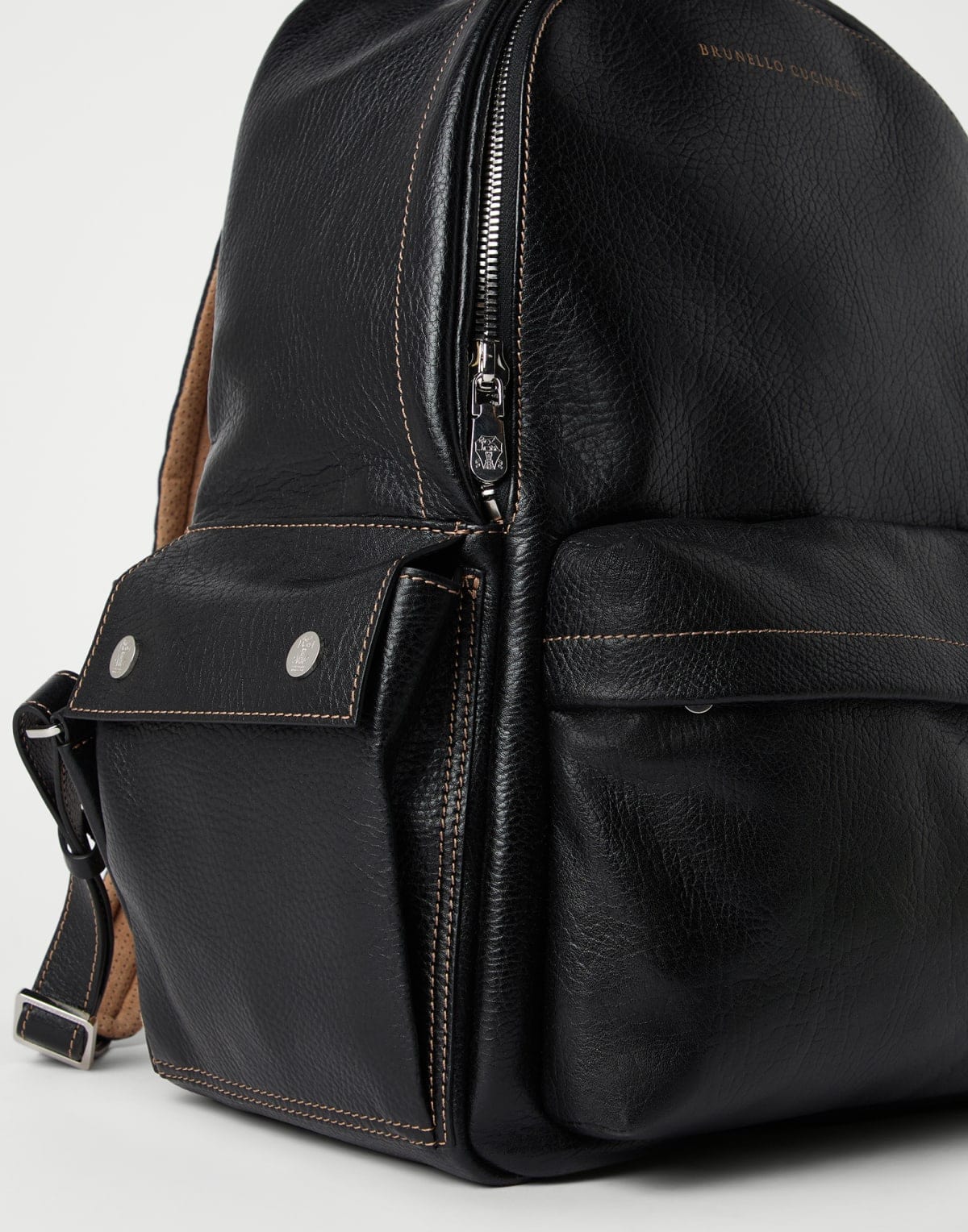 Brunello Cucinelli Grained Calfskin Backpack