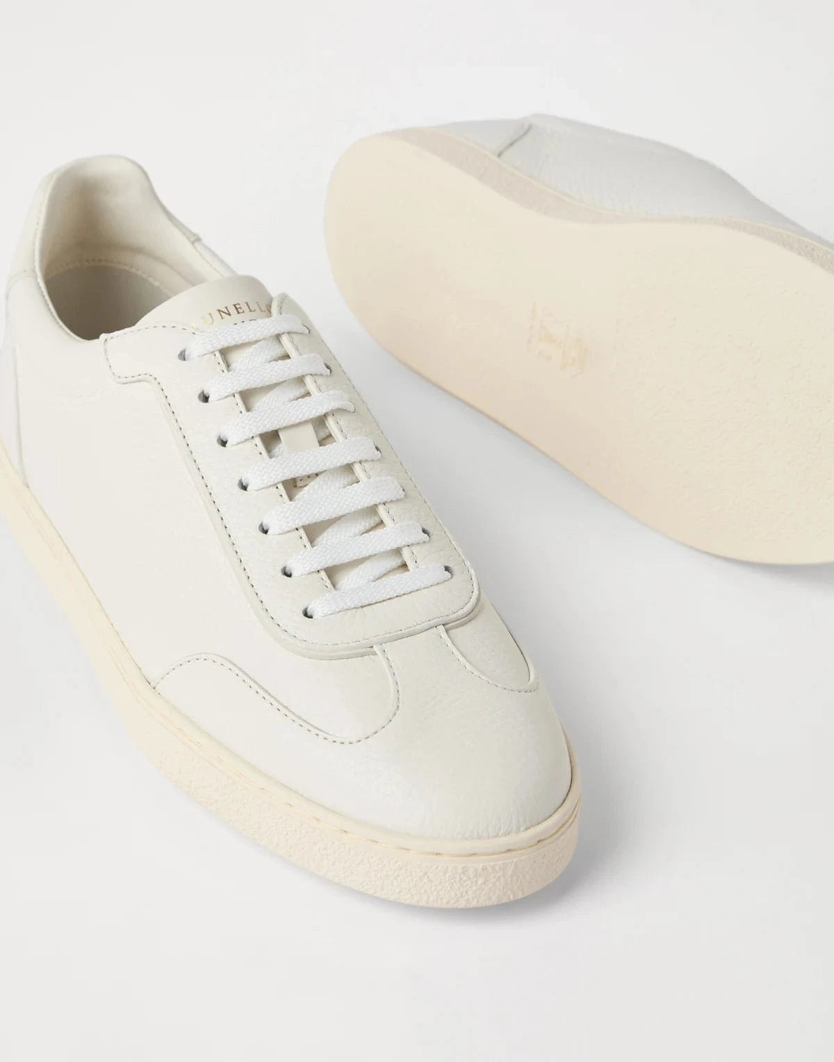 Brunello Cucinelli Grained Leather Sneakers