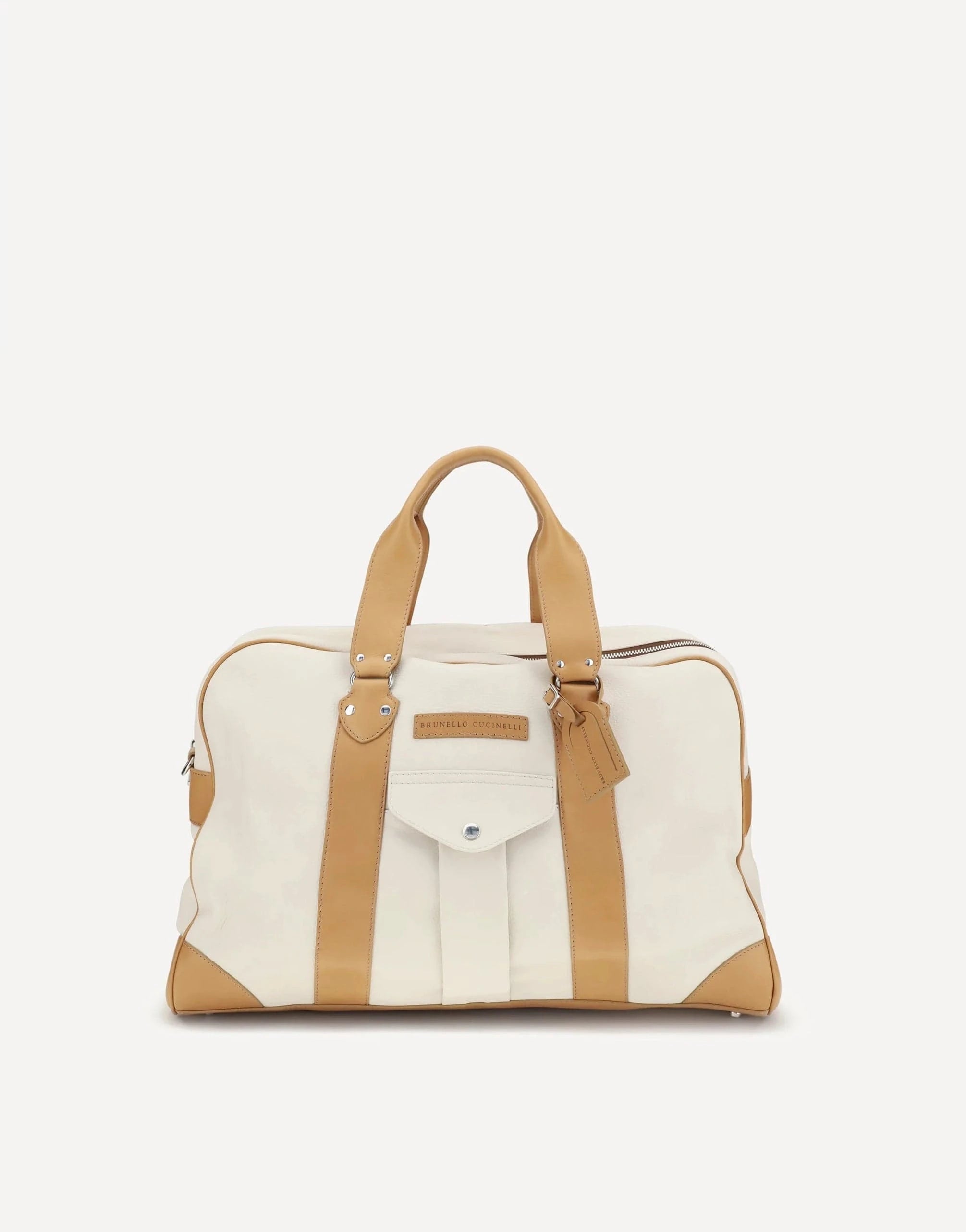 Brunello Cucinelli Grained Leather Street Duffel Bag