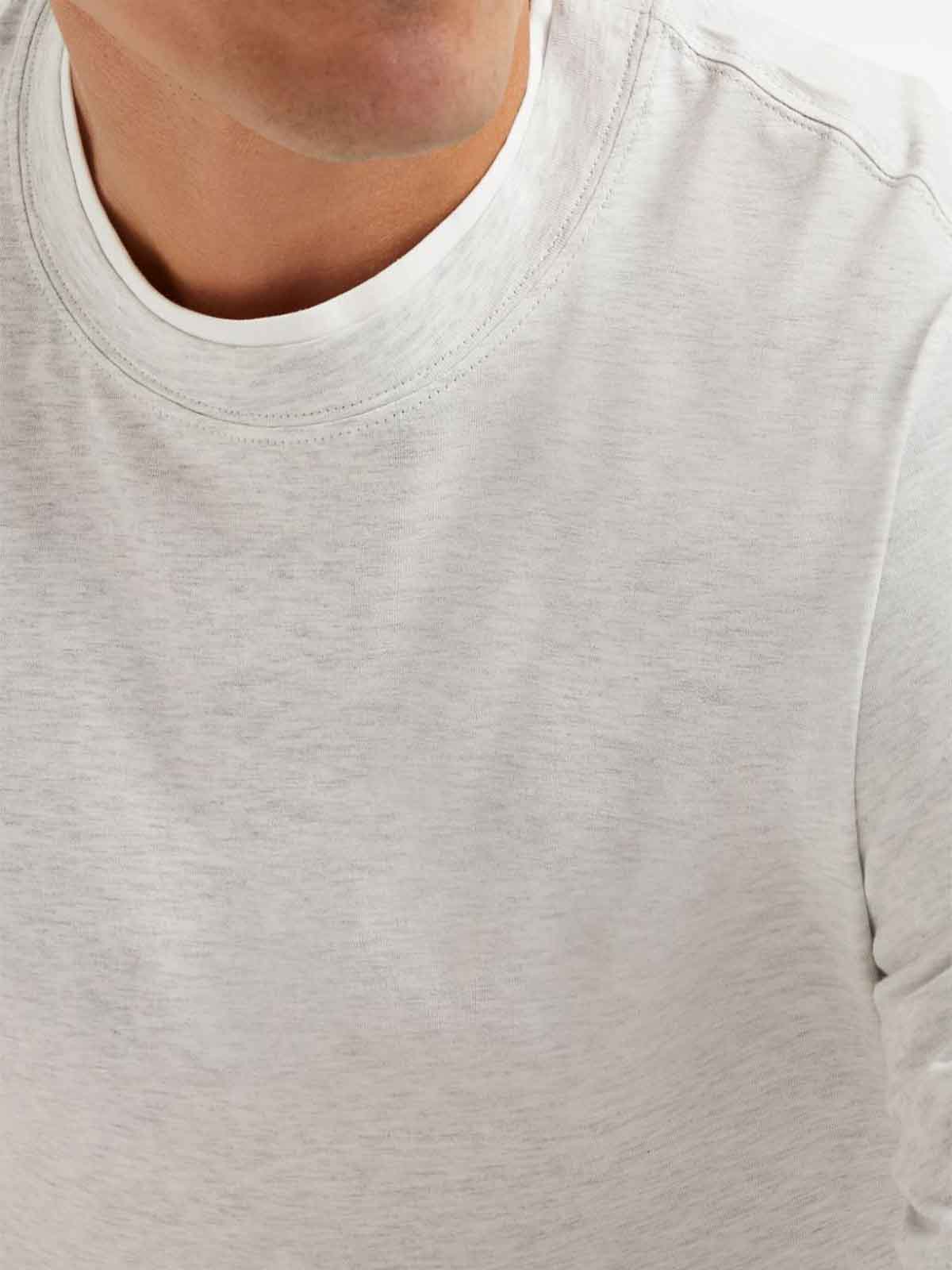 Brunello Cucinelli Grey Cotton Jersey Crew Neck T-Shirt