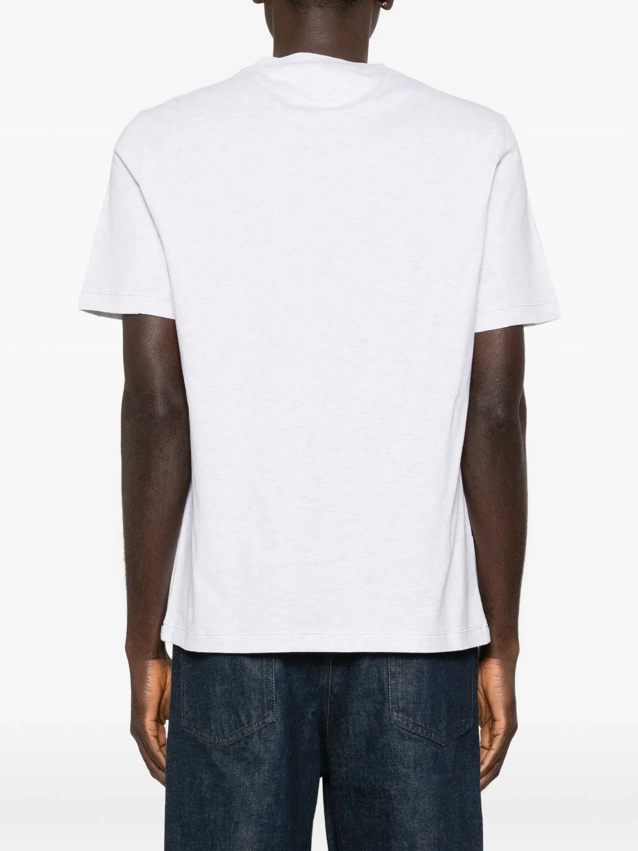 Brunello Cucinelli Grey Cotton T-Shirt