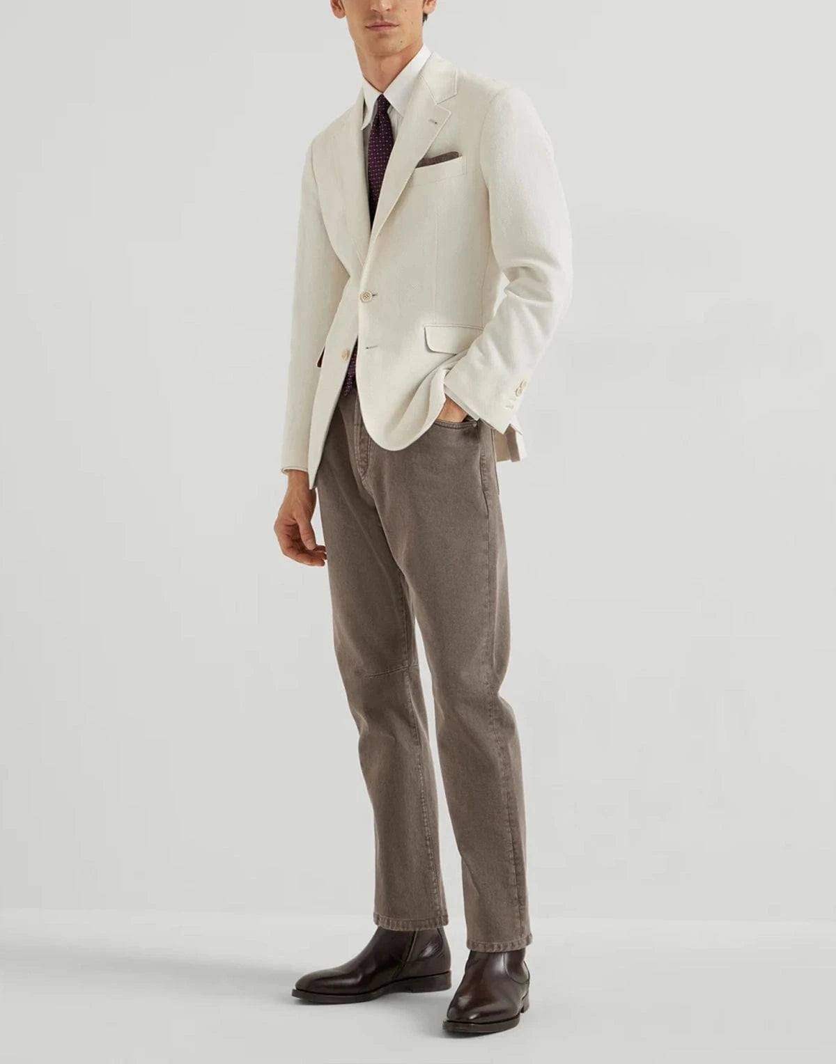 BRUNELLO CUCINELLI グレー カジュアルパンツ サイズ38 BRUNELLO CUCINELLI グレー カジュアルパンツ サイズ38