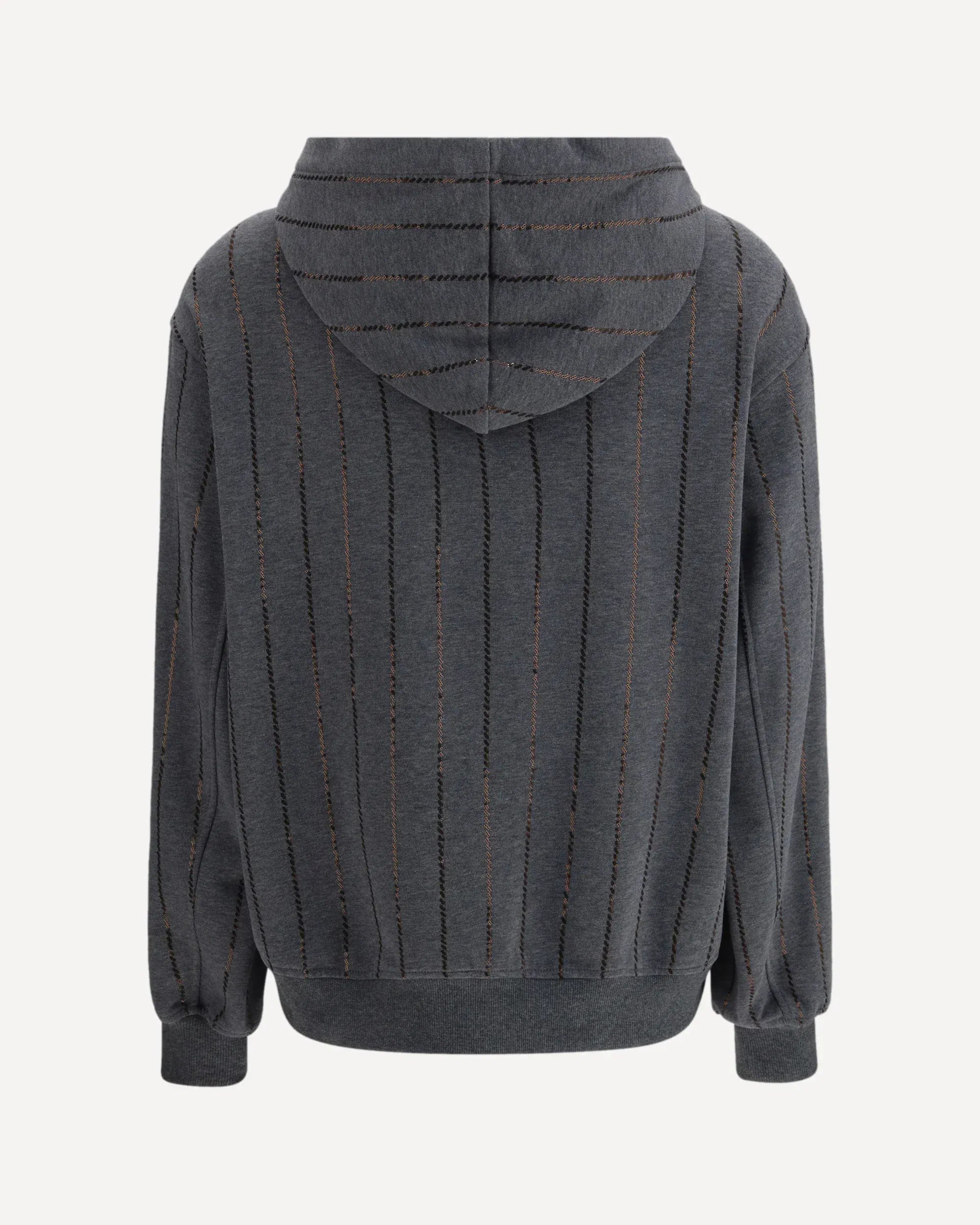 Brunello Cucinelli Grey Precious Cotton Hoodie