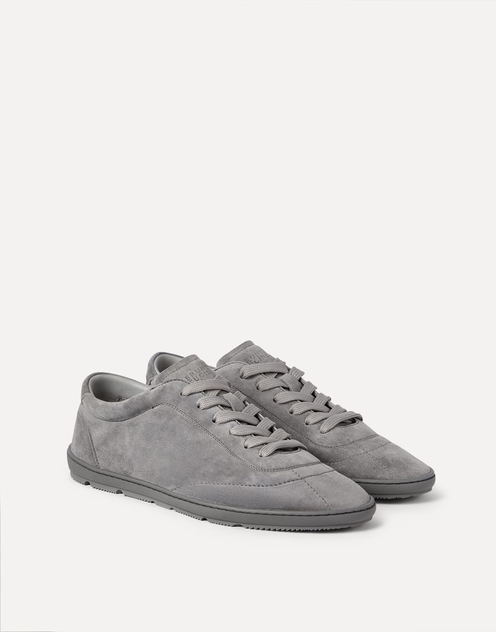 Brunello Cucinelli Grey Suede Sneakers | Sendegaro IT