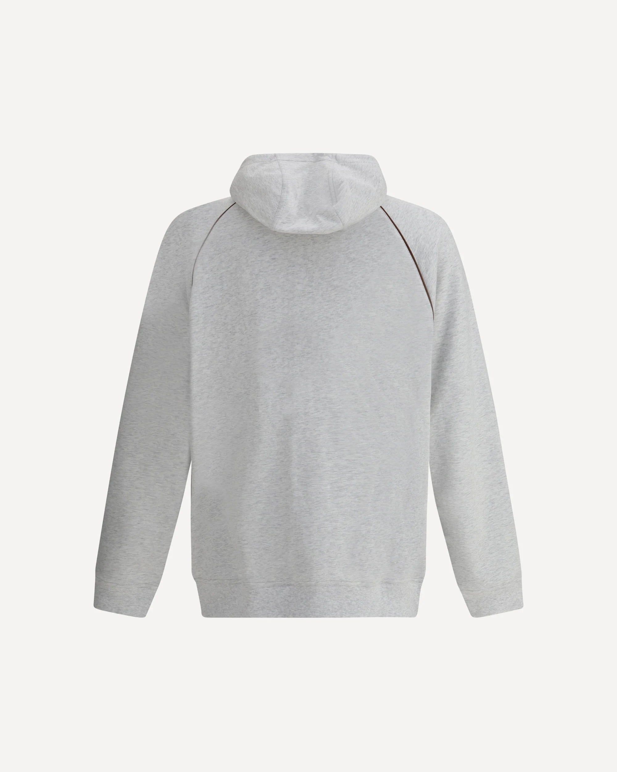 Brunello Cucinelli Grey Techno French Terry Hoodie