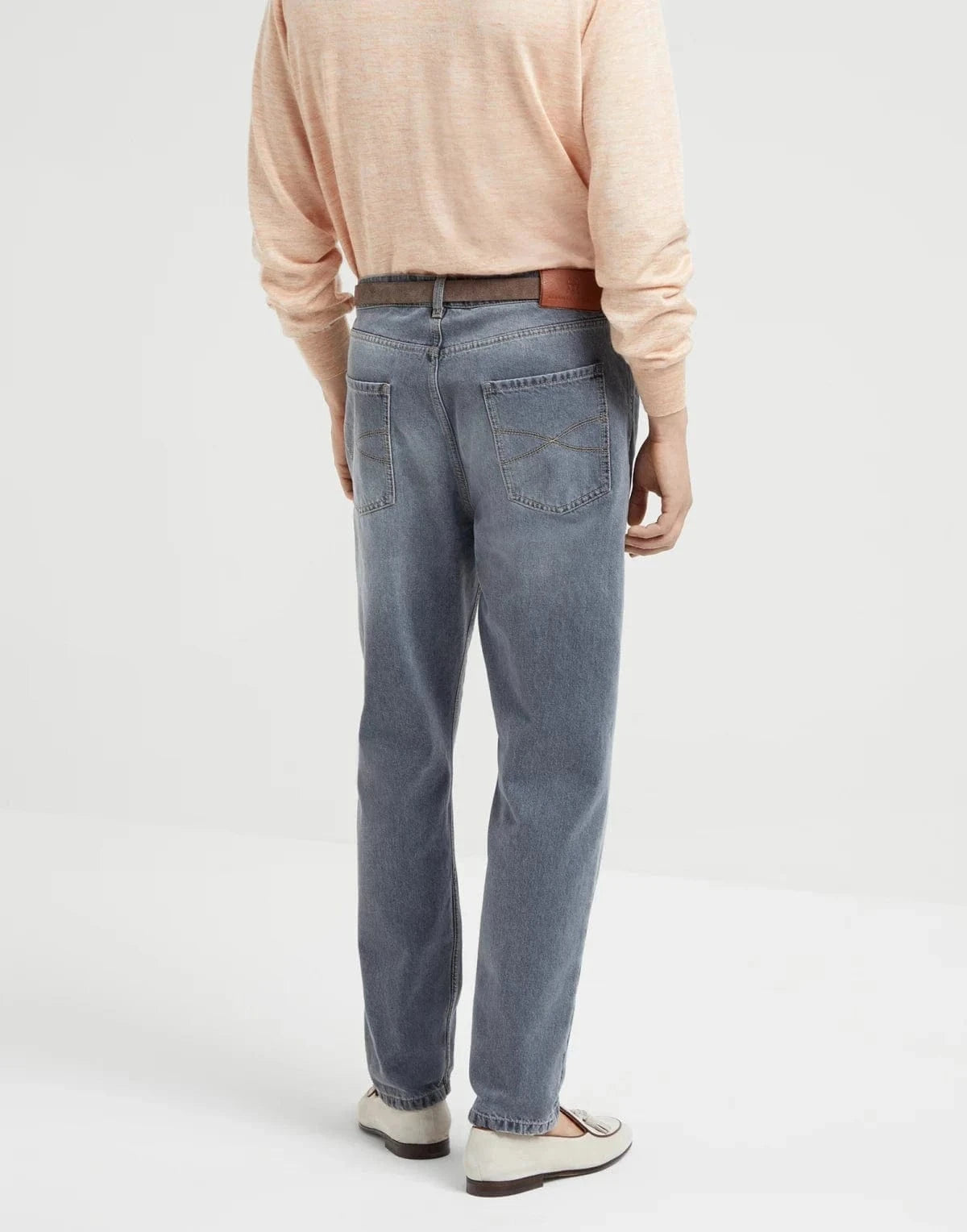 Brunello Cucinelli Greyscale Denim Iconic Jeans