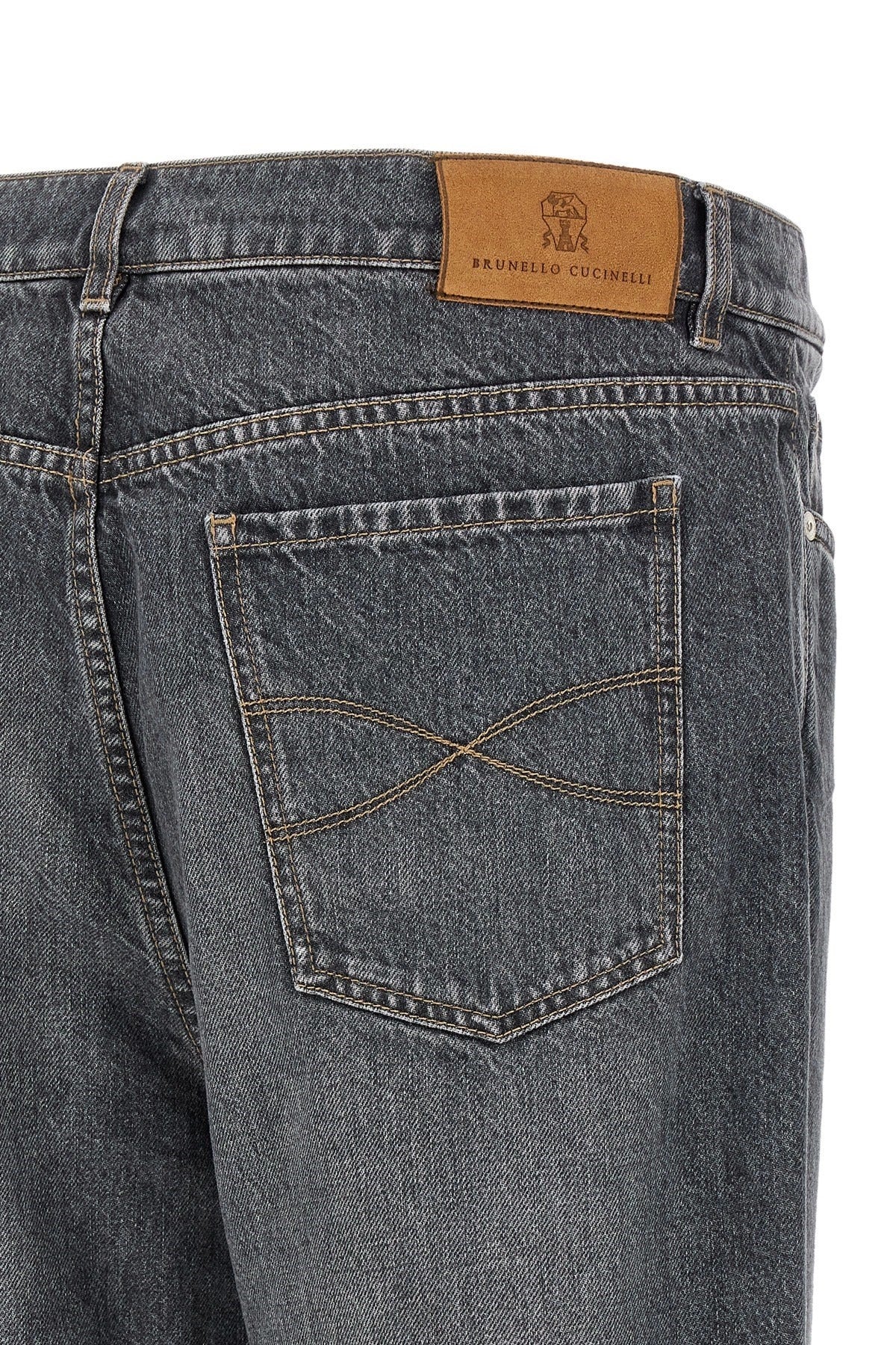 Brunello Cucinelli Greyscale Denim Jeans