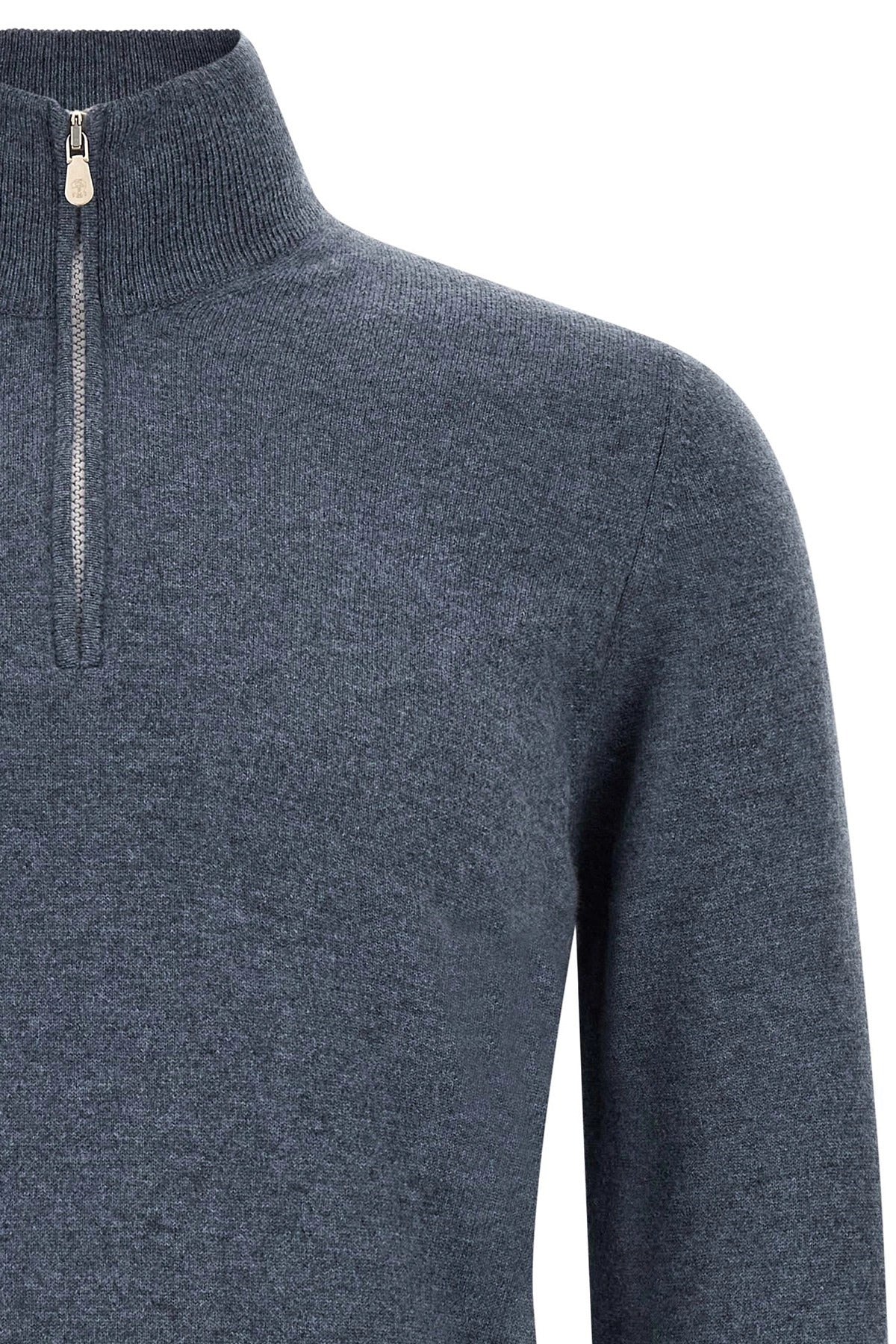 Brunello Cucinelli Half-Zip Cashmere Sweater