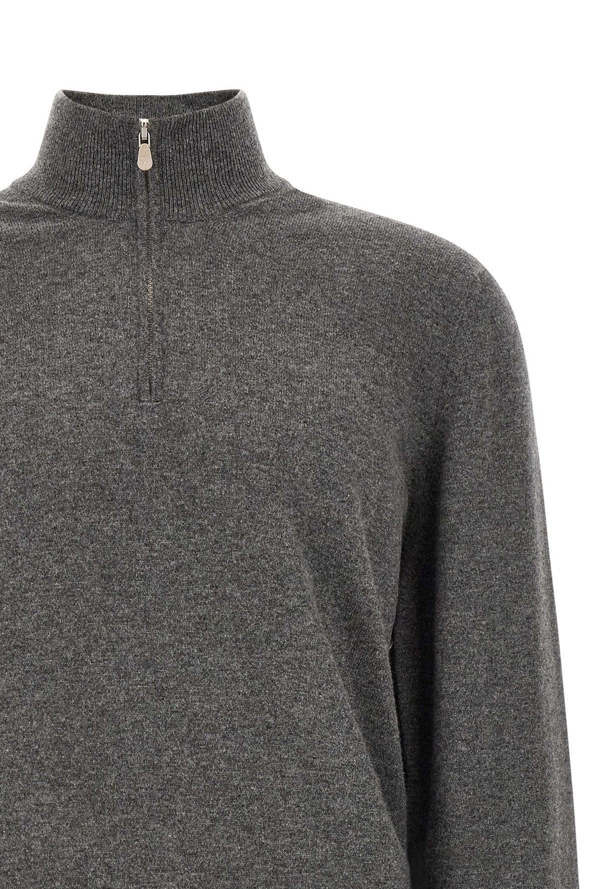 Brunello Cucinelli Half-Zip Cashmere Sweater