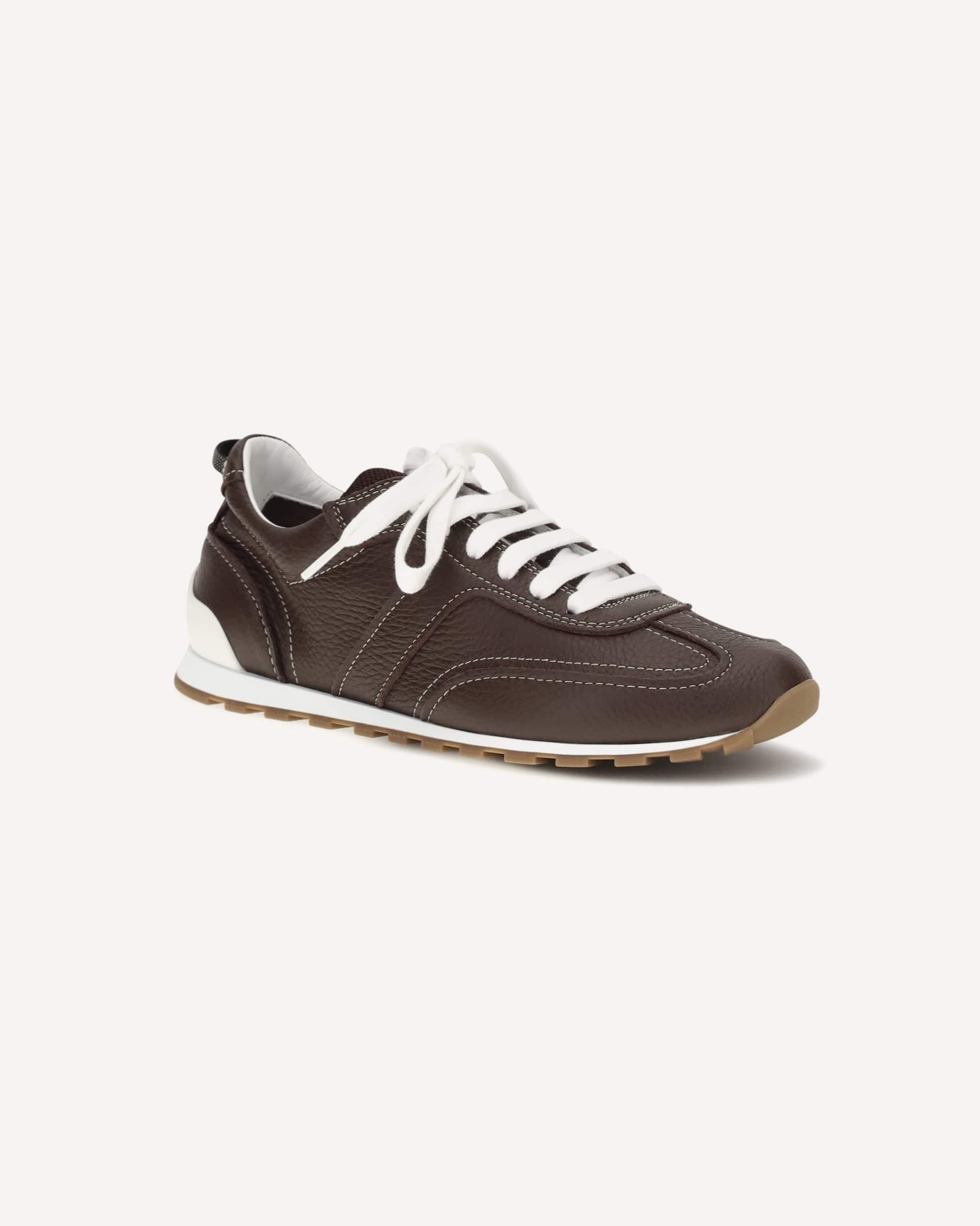Brunello Cucinelli Hammered Leather Bi-Colour Sneakers - alternate view