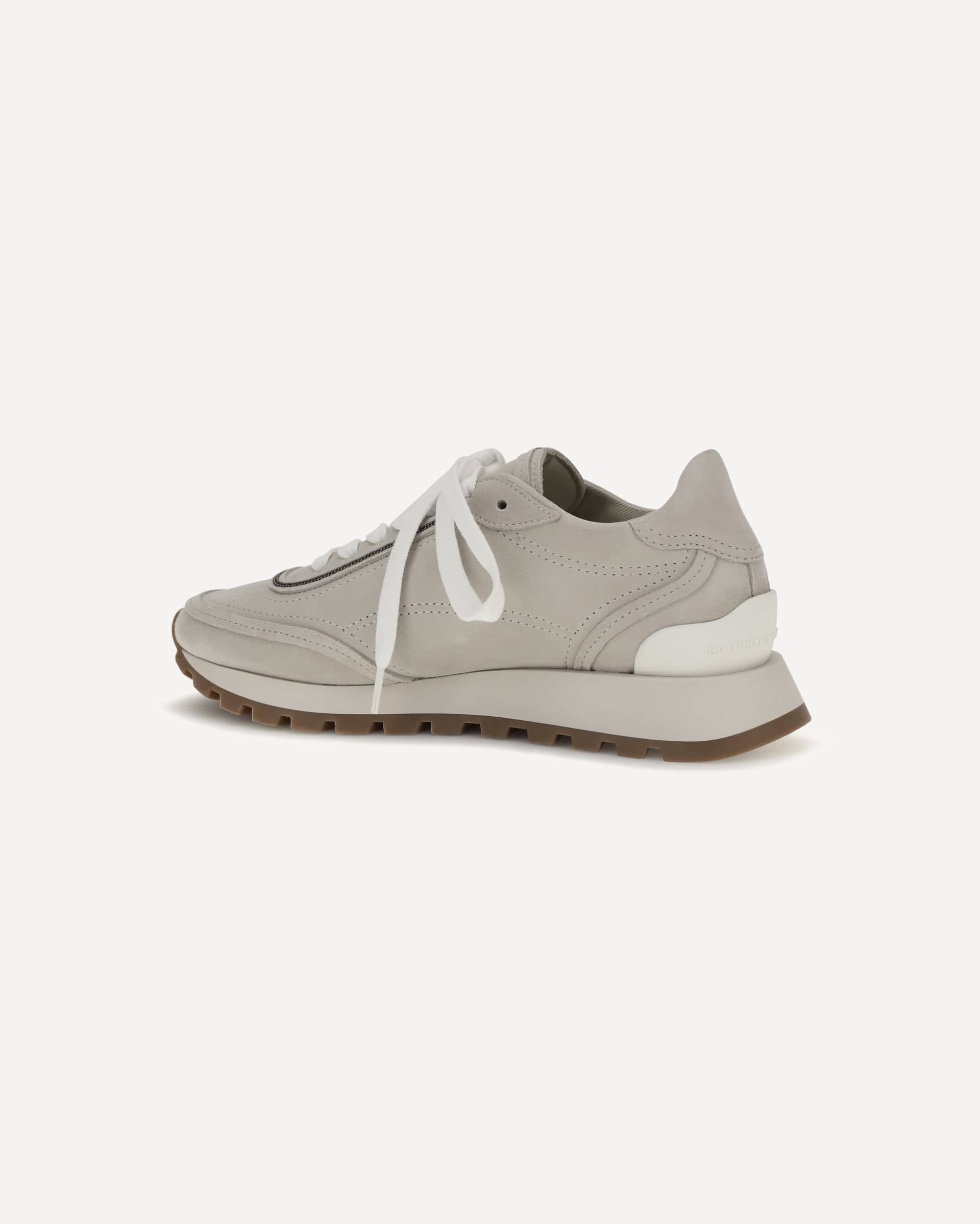 Brunello Cucinelli Brunello Cucinelli Hammered Leather Lace-Up Sneakers