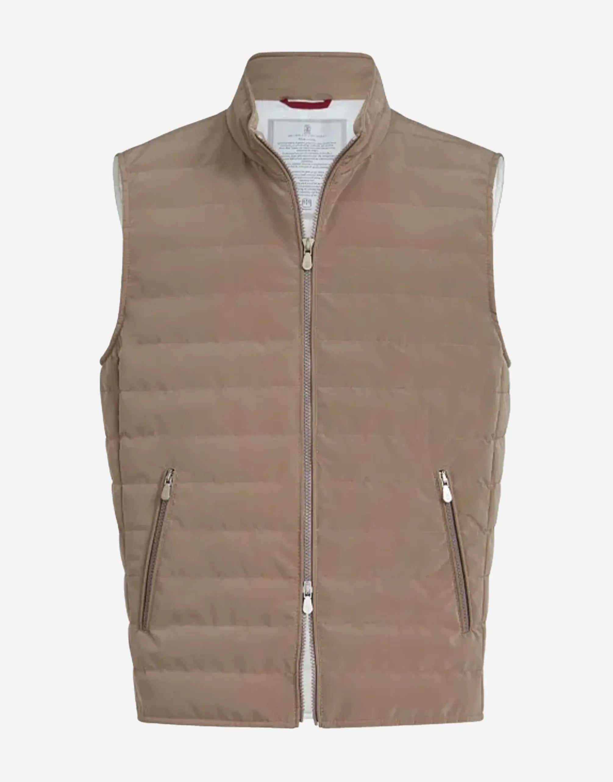 Brunello Cucinelli Hazlenut Bonded Down Vest