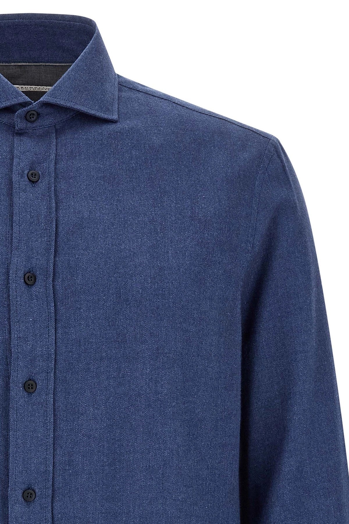 Brunello Cucinelli Herringbone Flannel Shirt
