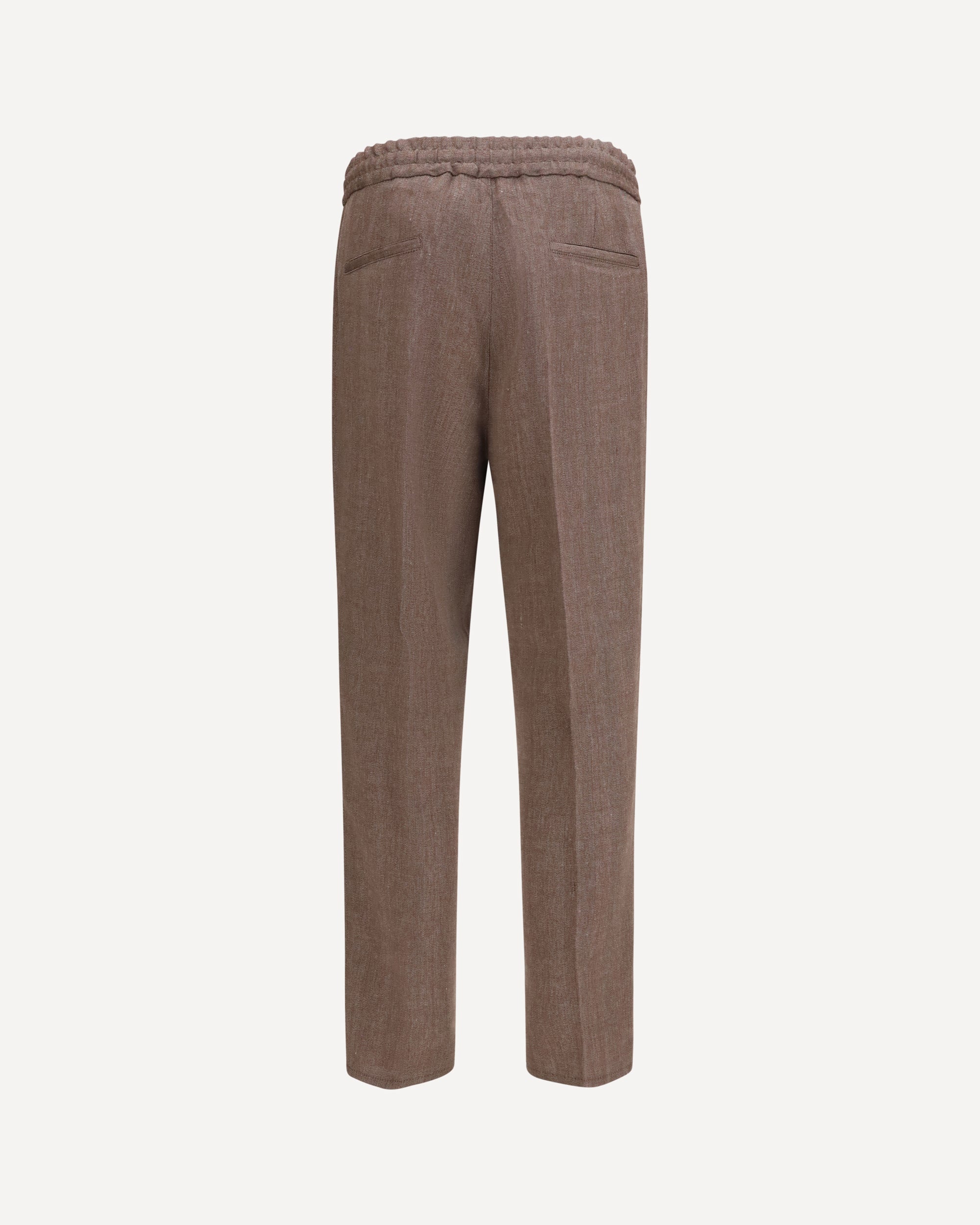 Brunello Cucinelli Herringbone Linen Wool Pants