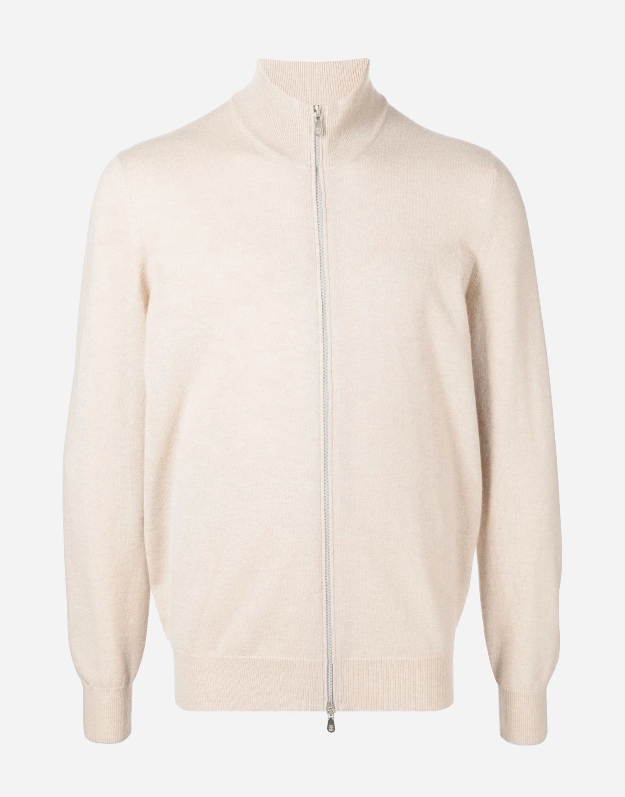 Brunello Cucinelli High-Neck Zip-Up Cashmere Cardigan