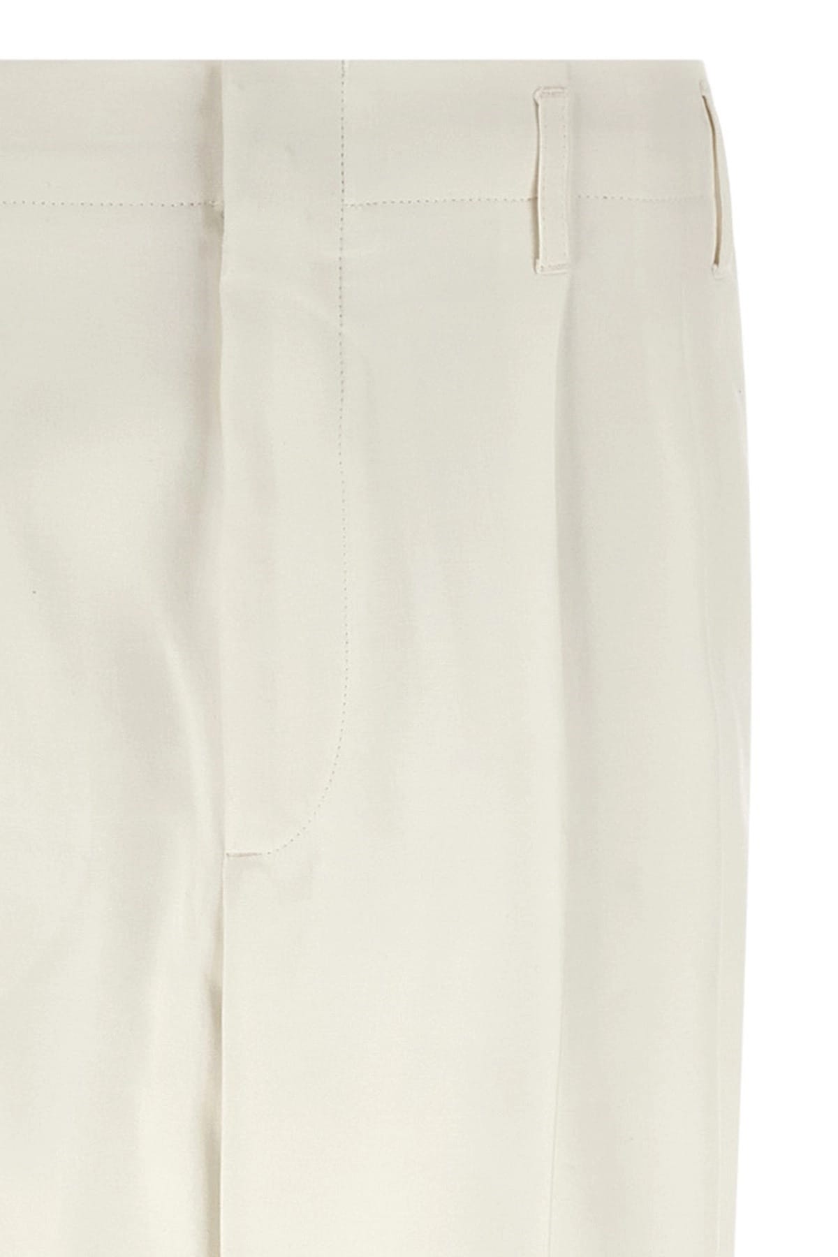 Brunello Cucinelli Brunello Cucinelli High-Waist Pleated Cotton Trousers