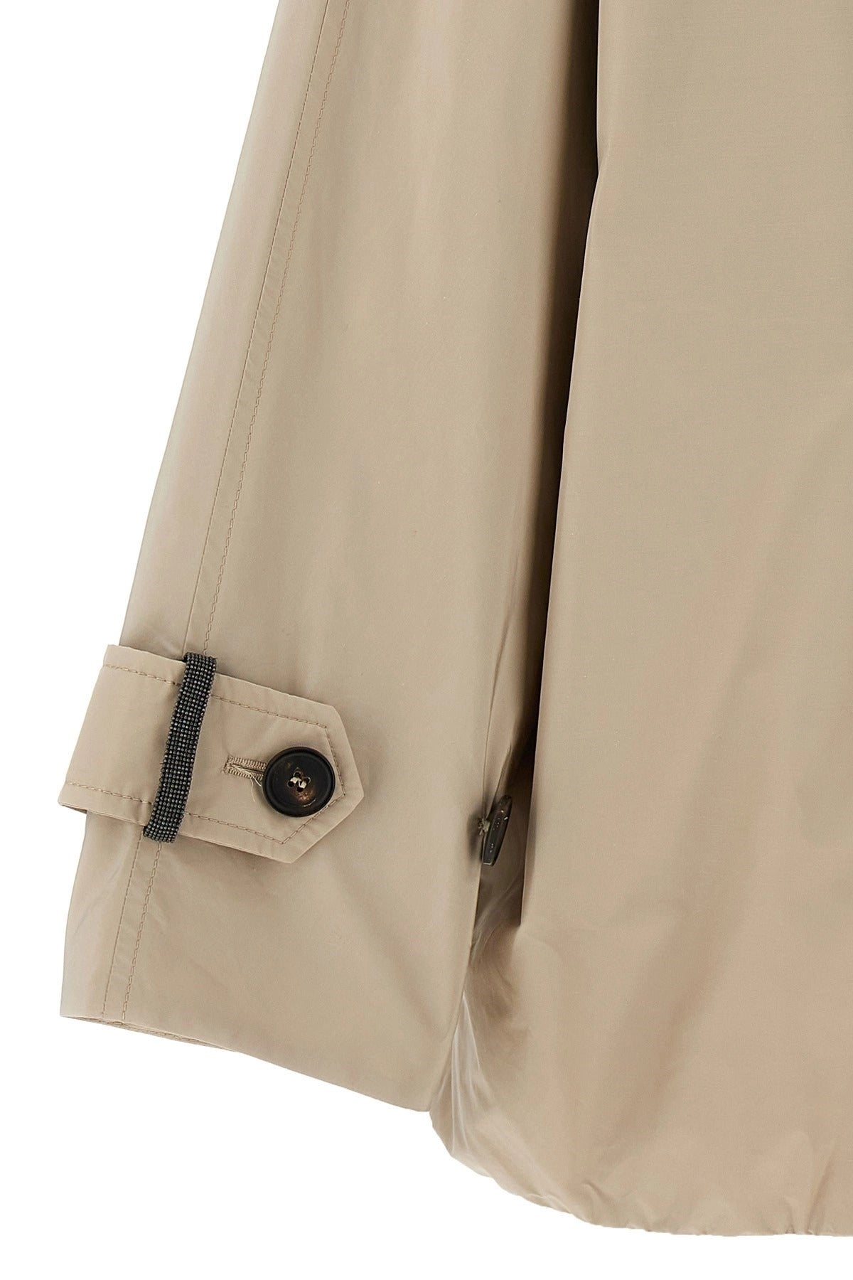 Brunello Cucinelli doppelreihige Jacke mit Kapuze